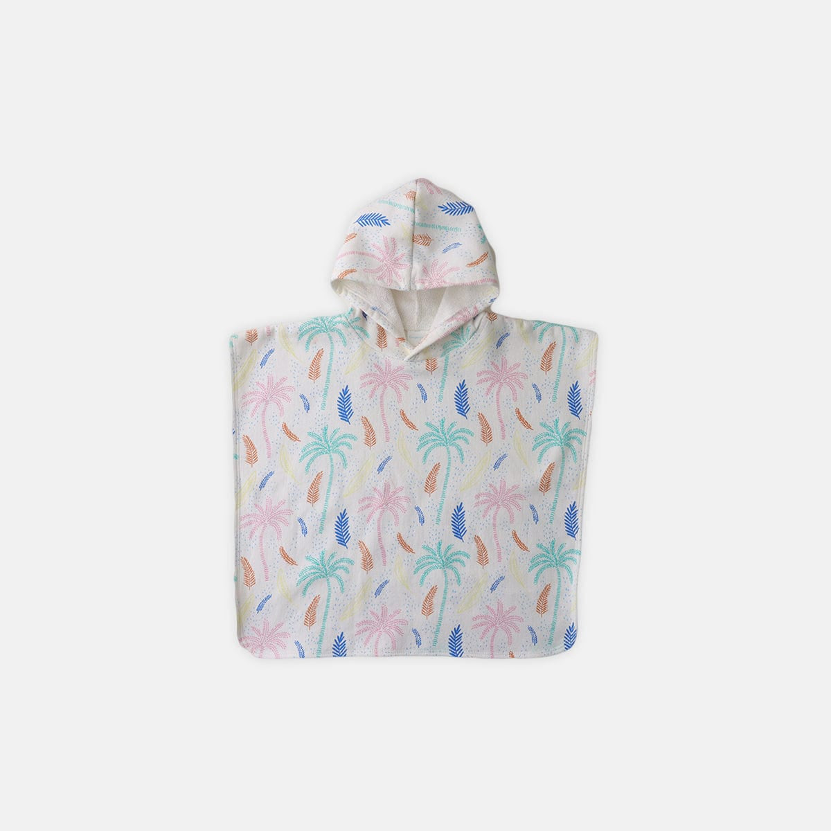 جينجرسنابس منشفة بغطاء راس بطبعة اشجار للبنات الرضع متعدد الألوان