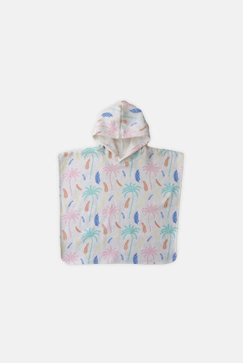 جينجرسنابس منشفة بغطاء راس بطبعة اشجار للبنات الرضع متعدد الألوان