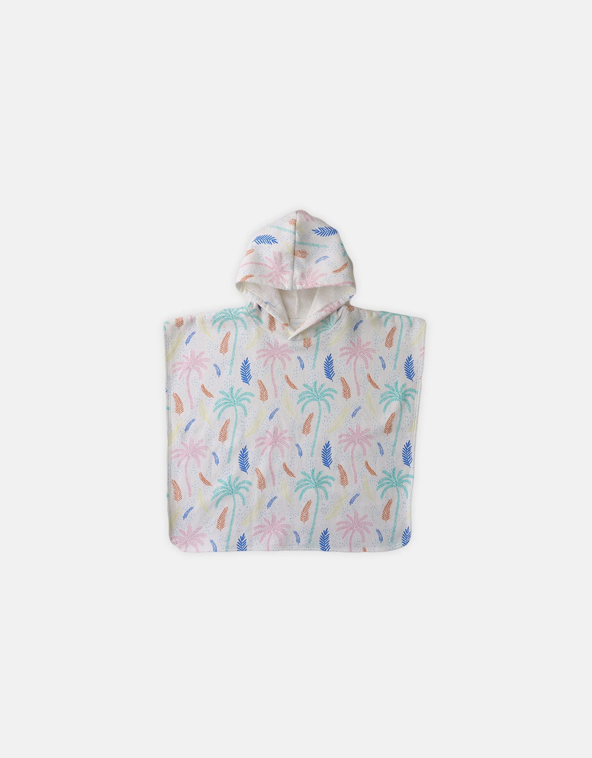 جينجرسنابس منشفة بغطاء راس بطبعة اشجار للبنات الرضع متعدد الألوان