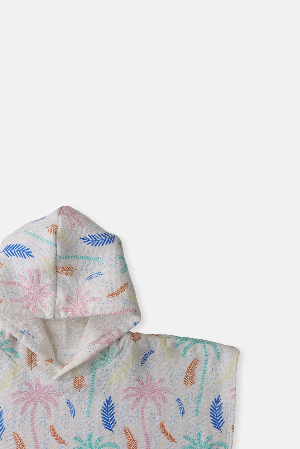 جينجرسنابس منشفة بغطاء راس بطبعة اشجار للبنات الرضع متعدد الألوان