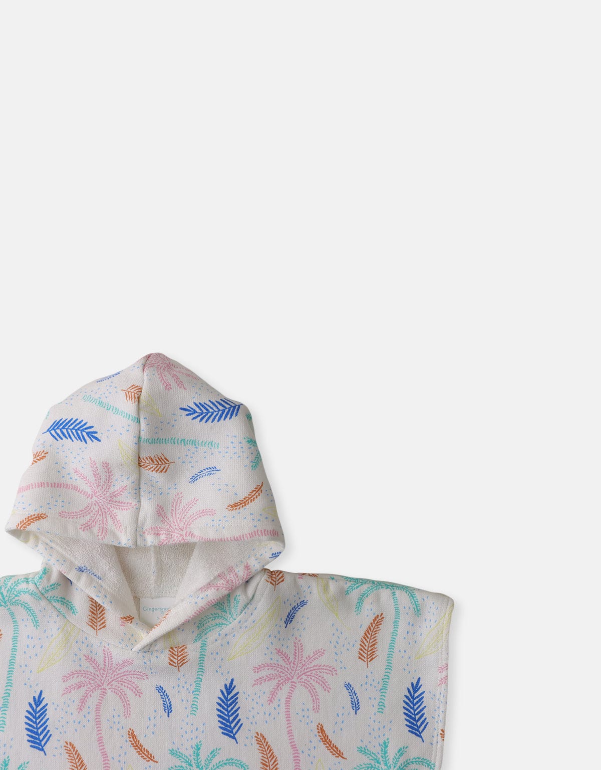 جينجرسنابس منشفة بغطاء راس بطبعة اشجار للبنات الرضع متعدد الألوان