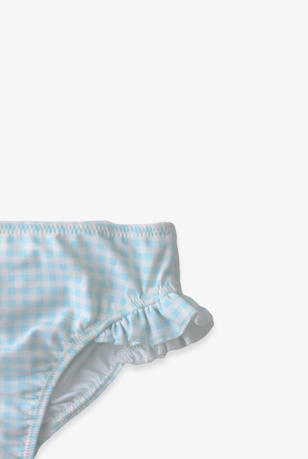 جينجرسنابس شورت سباحة مربعات مكشكش بناتي رضع أزرق