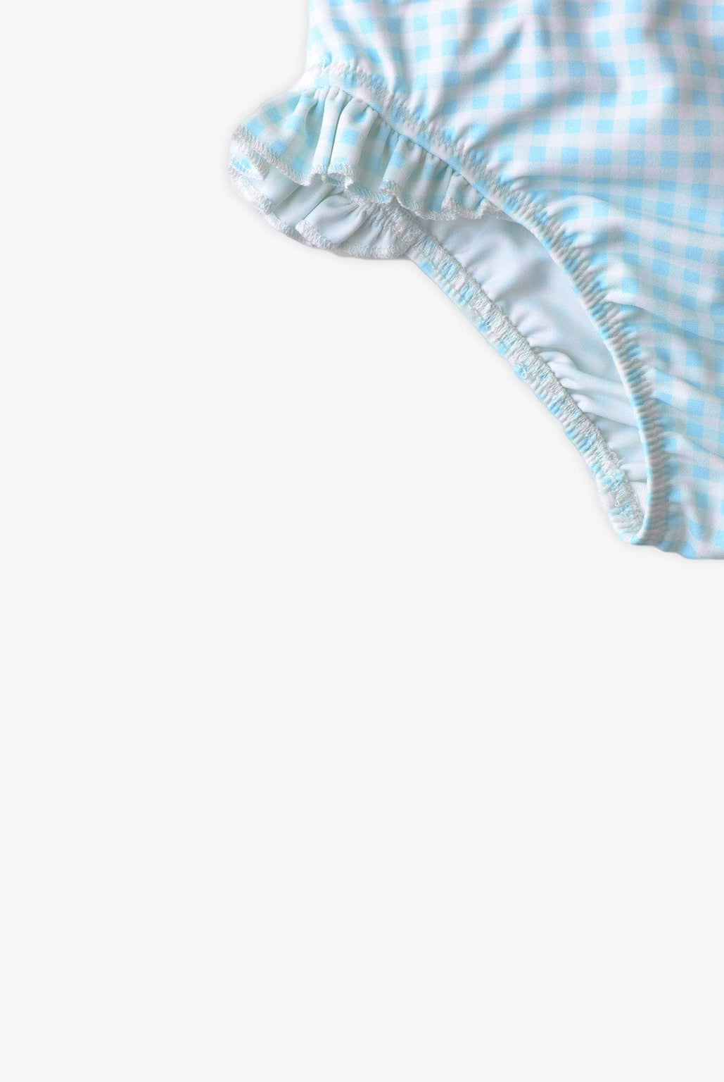 جينجرسنابس شورت سباحة مربعات مكشكش بناتي رضع أزرق