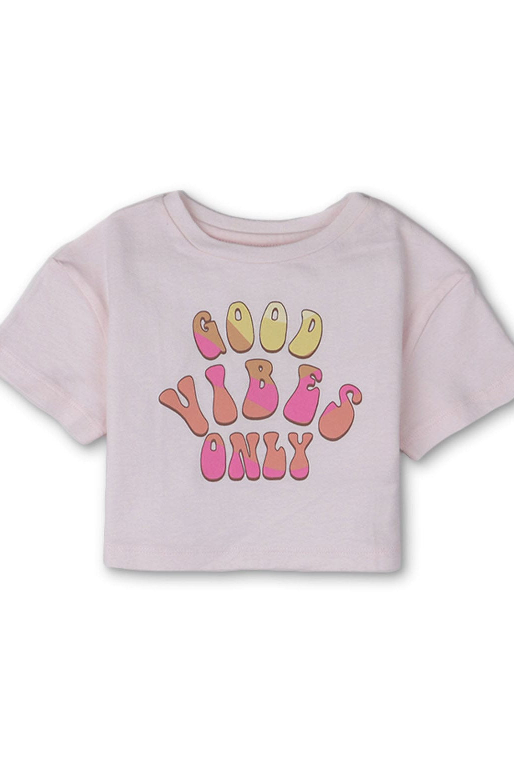 جينجرسنابس تي شيرت بناتي رضع بطبعة كتابة وردي