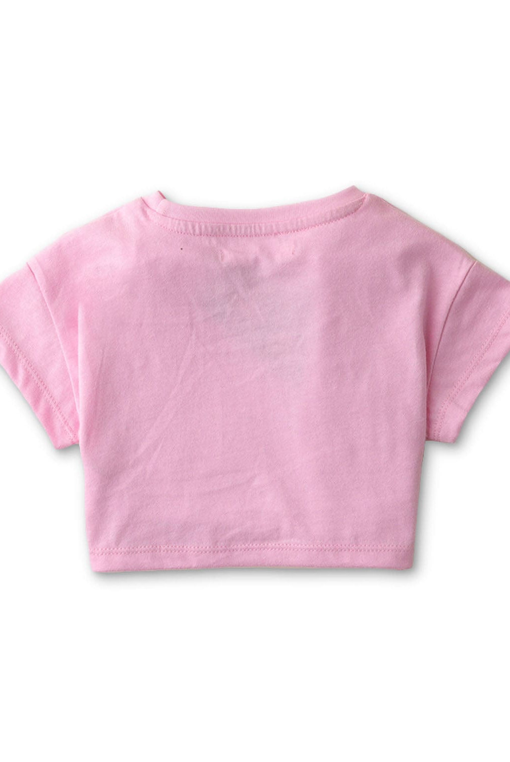 جينجرسنابس تي شيرت بناتي رضع برسمة فاكهة على الصدر وردي