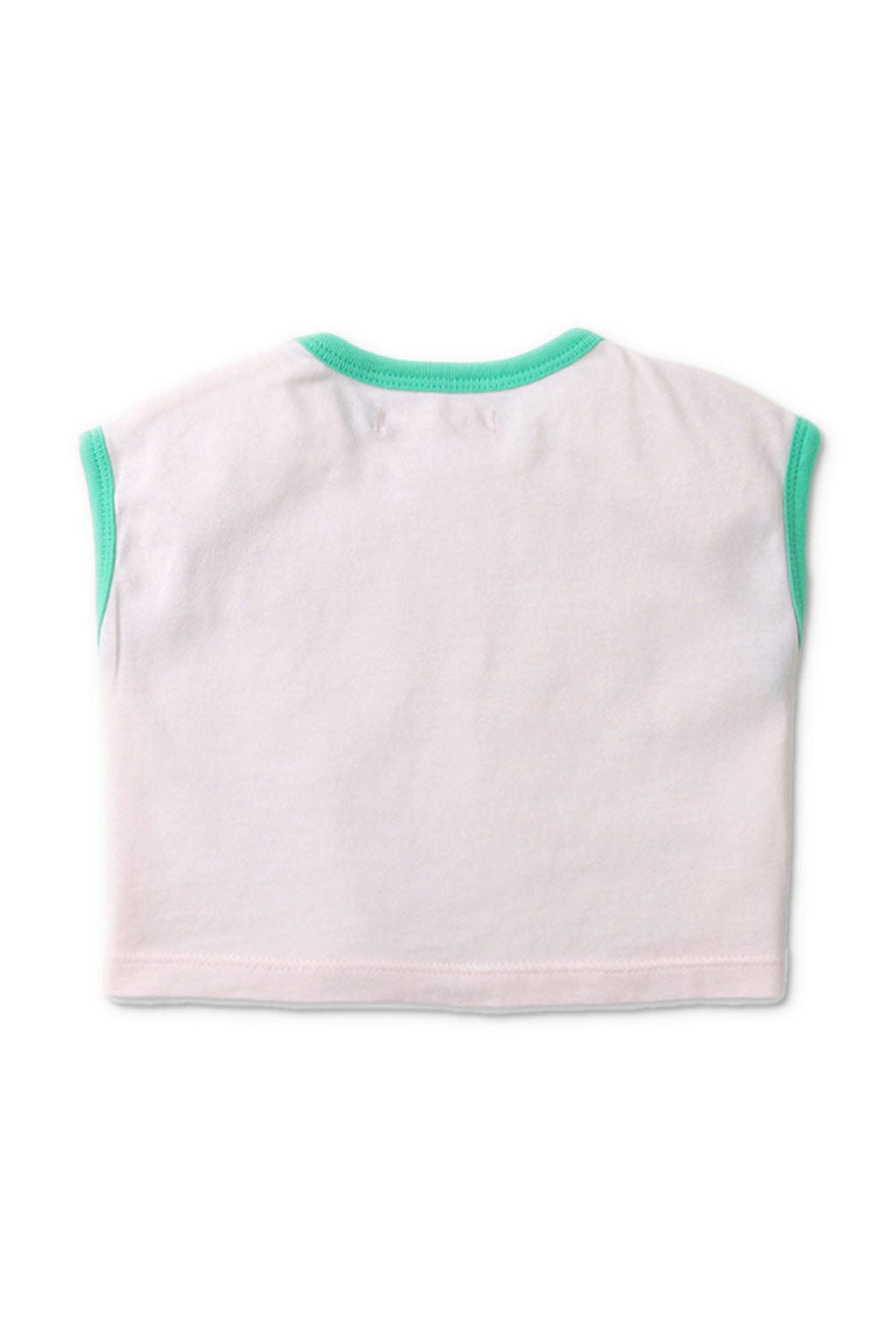 جينجرسنابس تي شيرت بناتي رضع بدون أكمام بطبعة شمس وردي