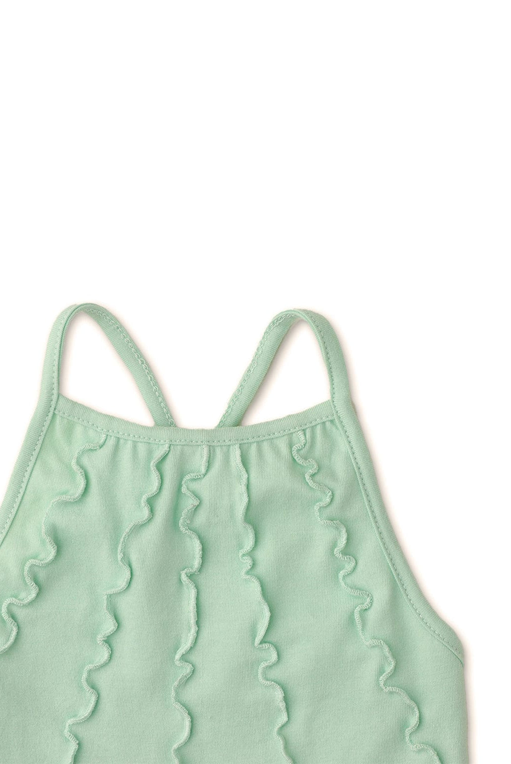 جينجرسنابس تانك توب أطفالي بناتي رضع حمالات أخضر