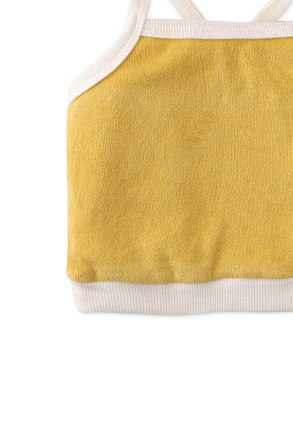 جينجرسنابس توب بيبي بنات بخط رفيع سادة أصفر