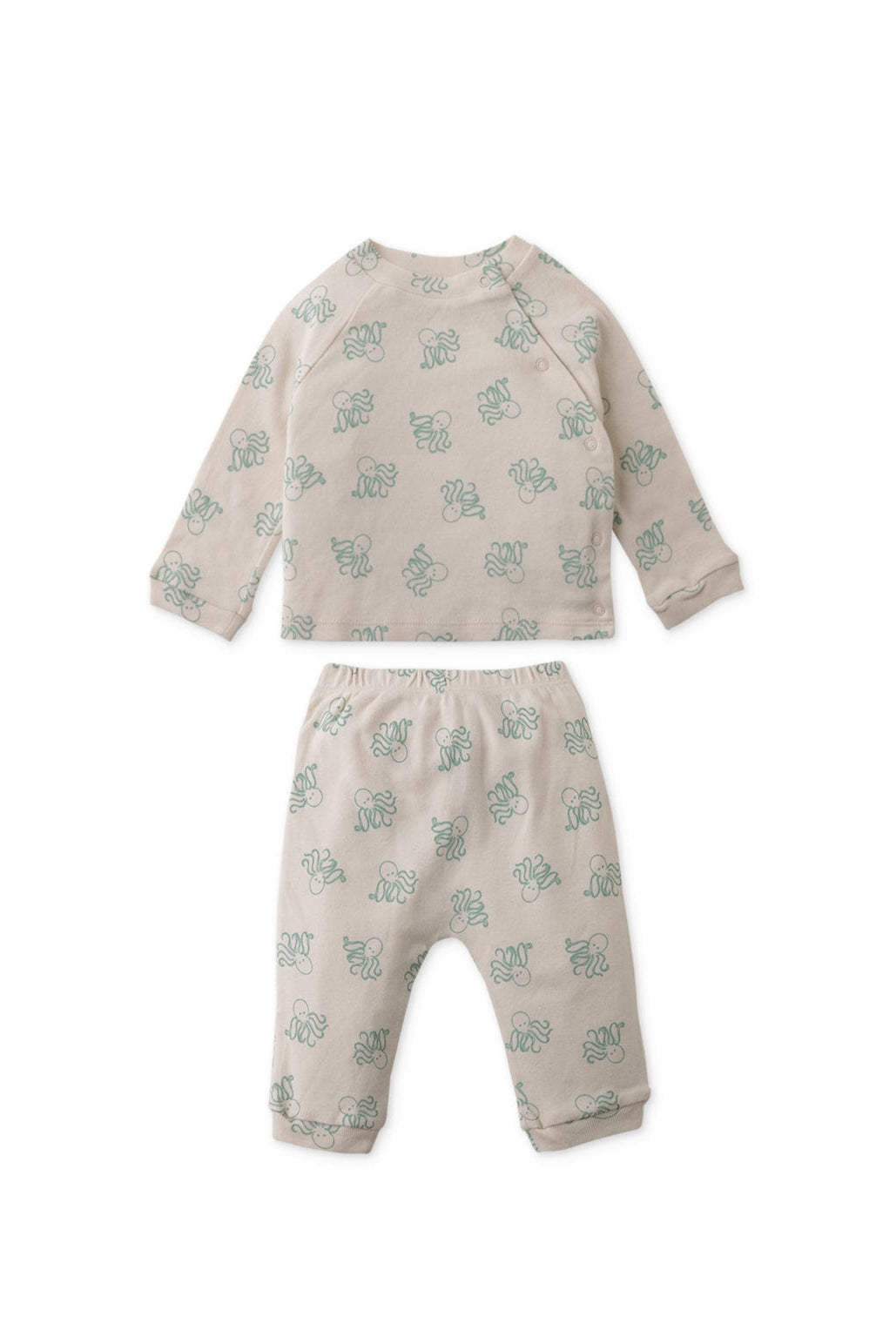 جينجرسنابس بيجامه ولادي رضع بنقشة أخطبوط أوف وايت