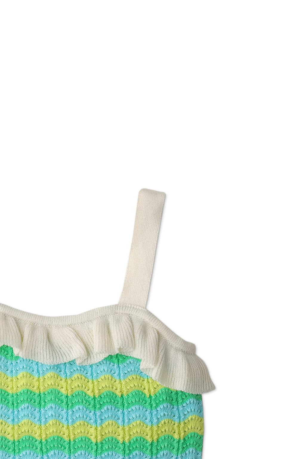 جينجرسنابس بلوزة بناتي منقوش ملون حمالات رفيعة متعدد الألوان