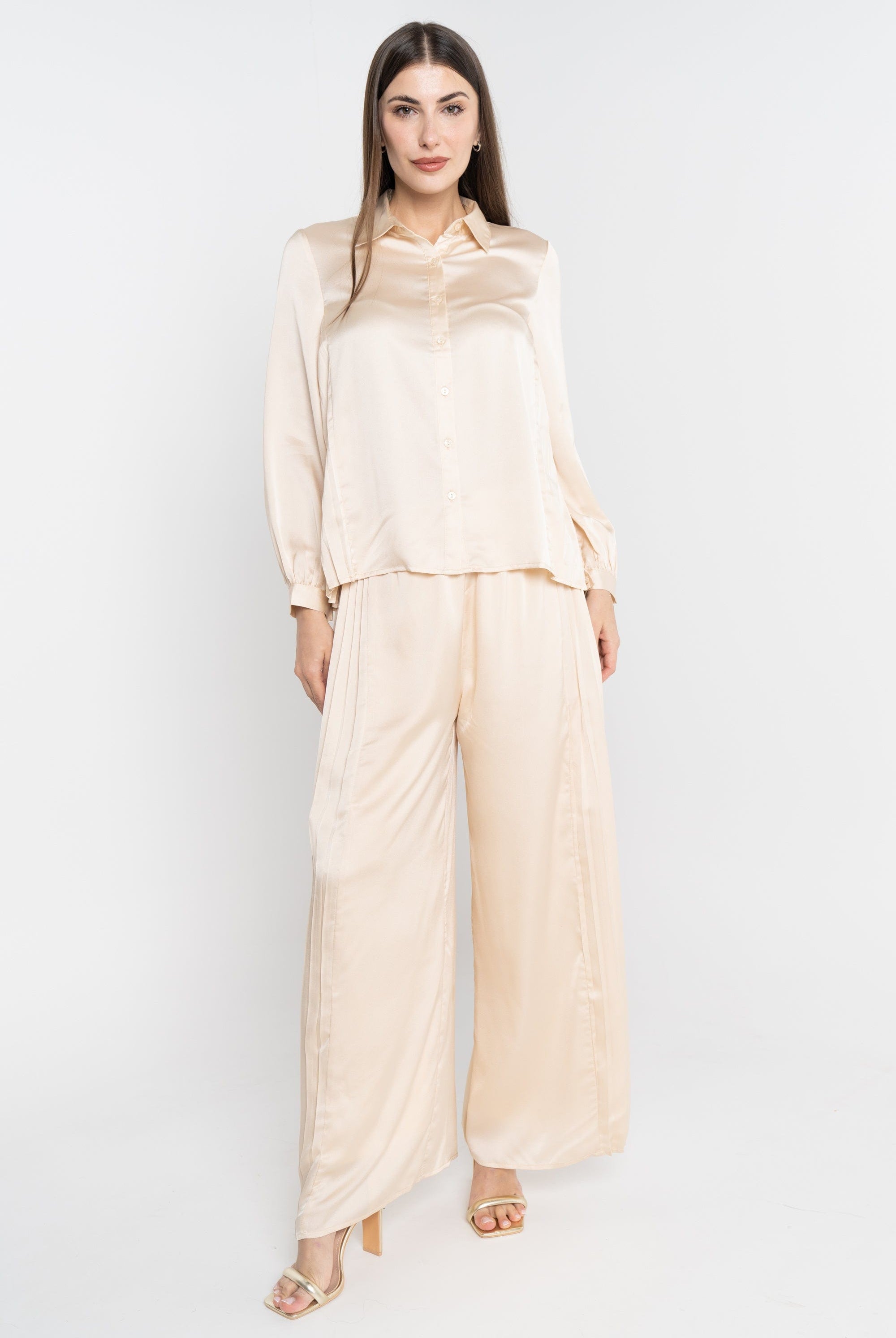 نتشي سروال طويل ناعم فضفاض