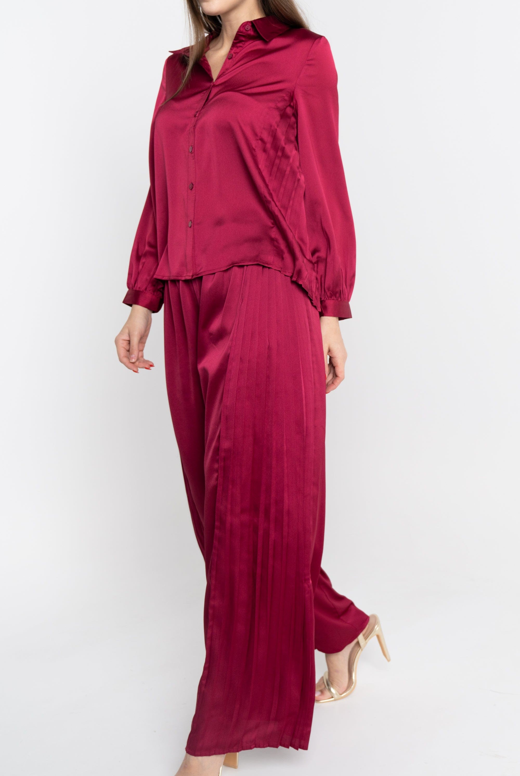 نتشي سروال طويل ناعم فضفاض