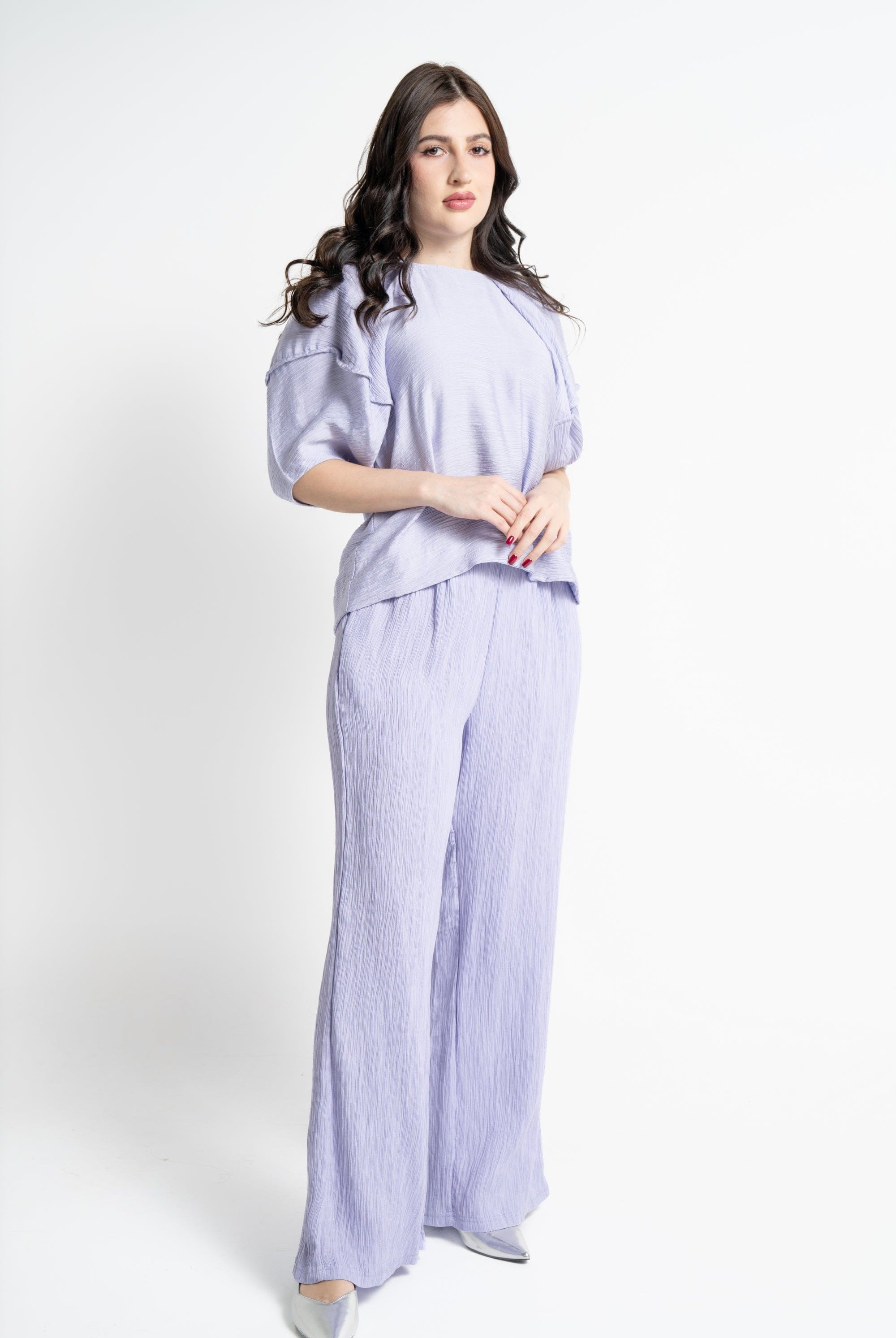 نتشي بنطلون طويل واسع طويل نسائي