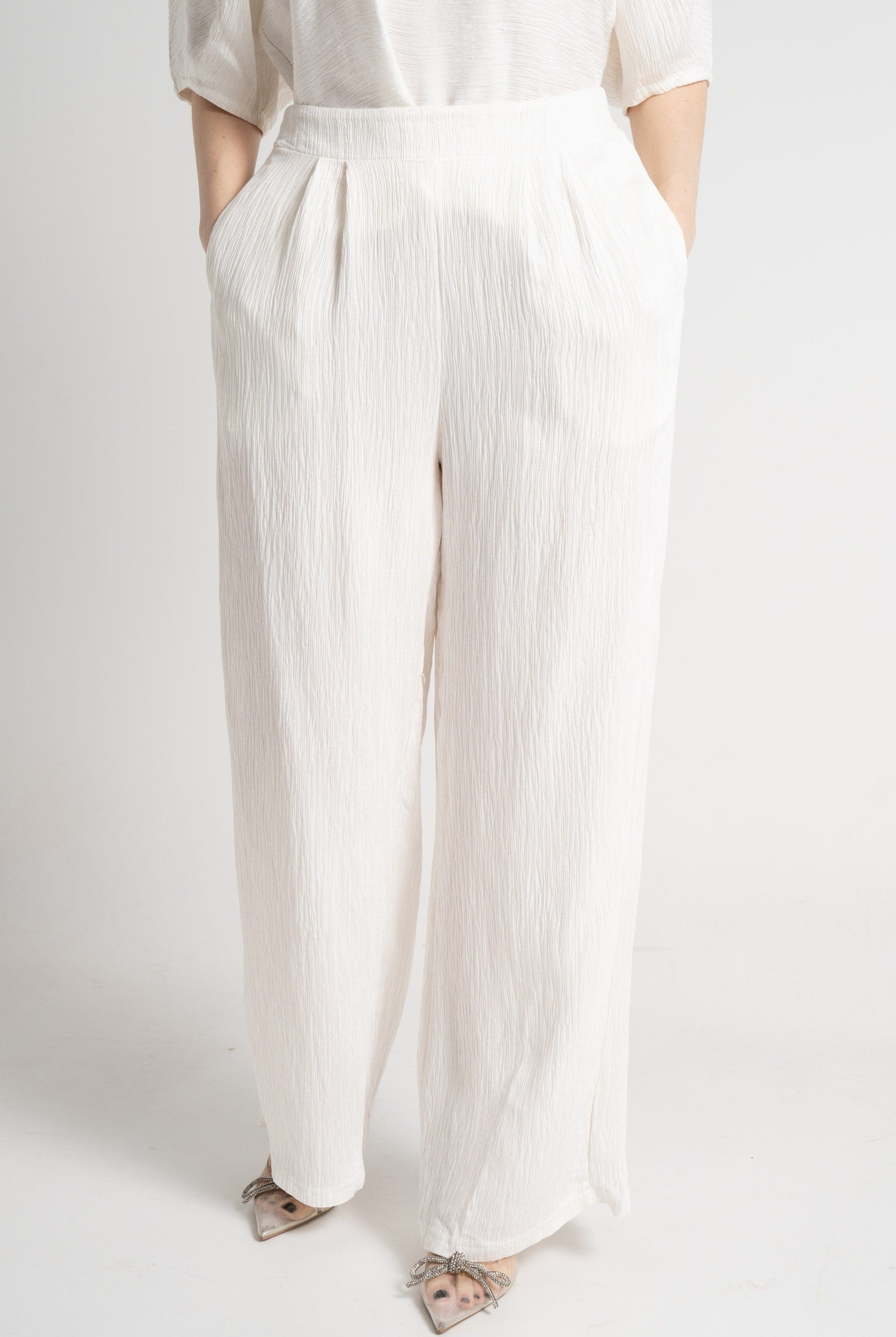 نتشي بنطلون طويل واسع طويل نسائي