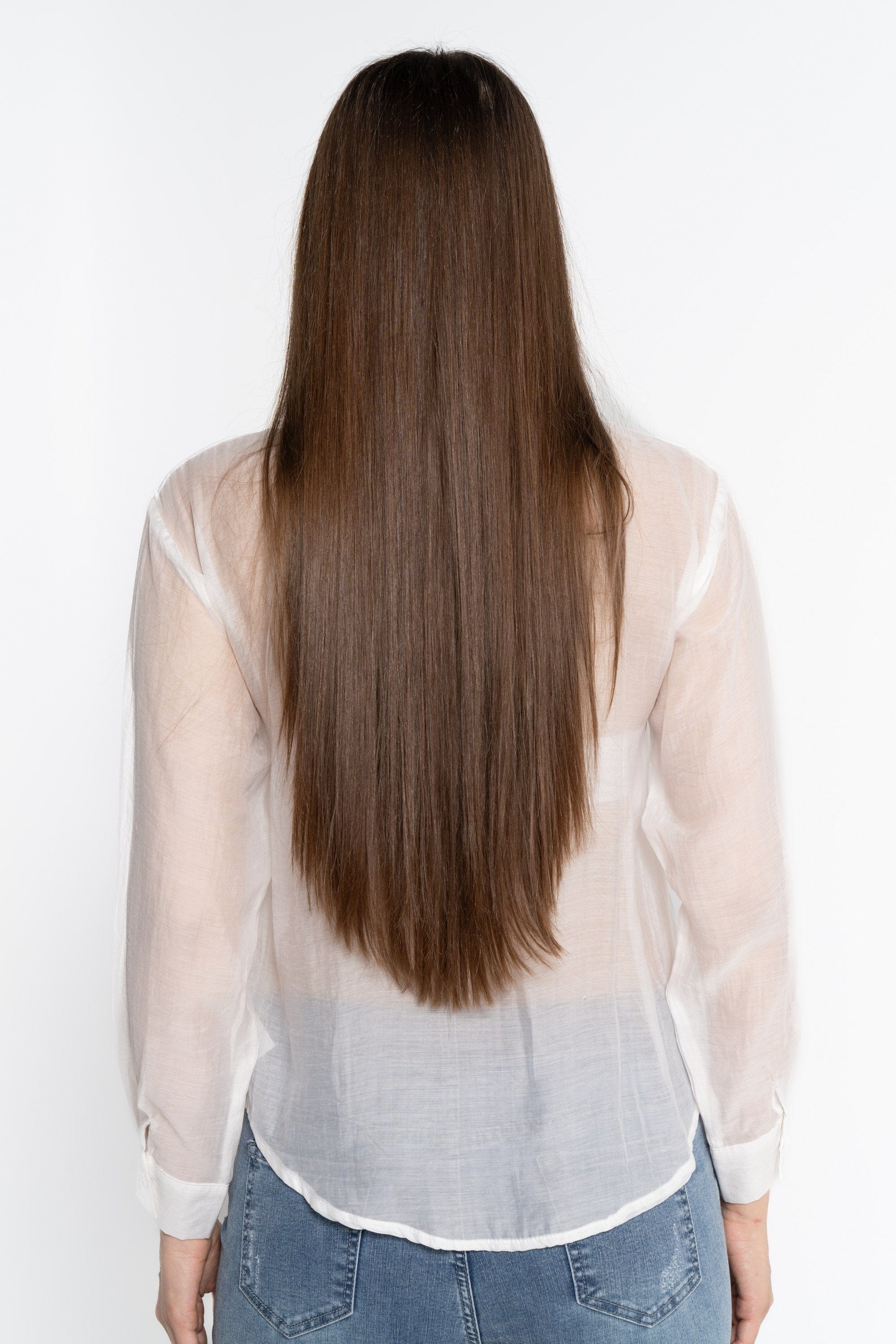 نتشي قميص كم طويل مزين بالورود نسائي أوف وايت