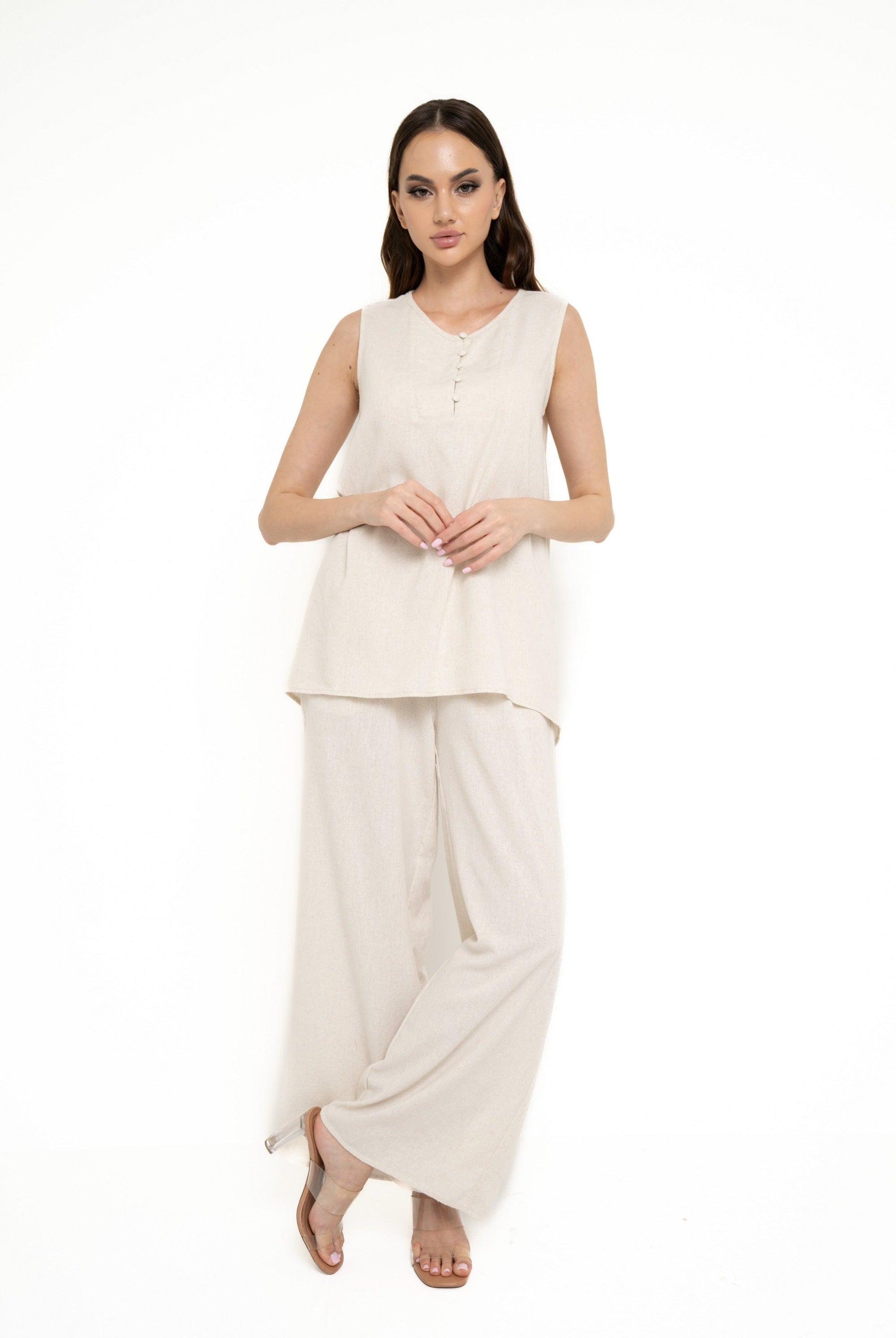 نتشي بلوزة سادة كت طويلة سادة نسائي