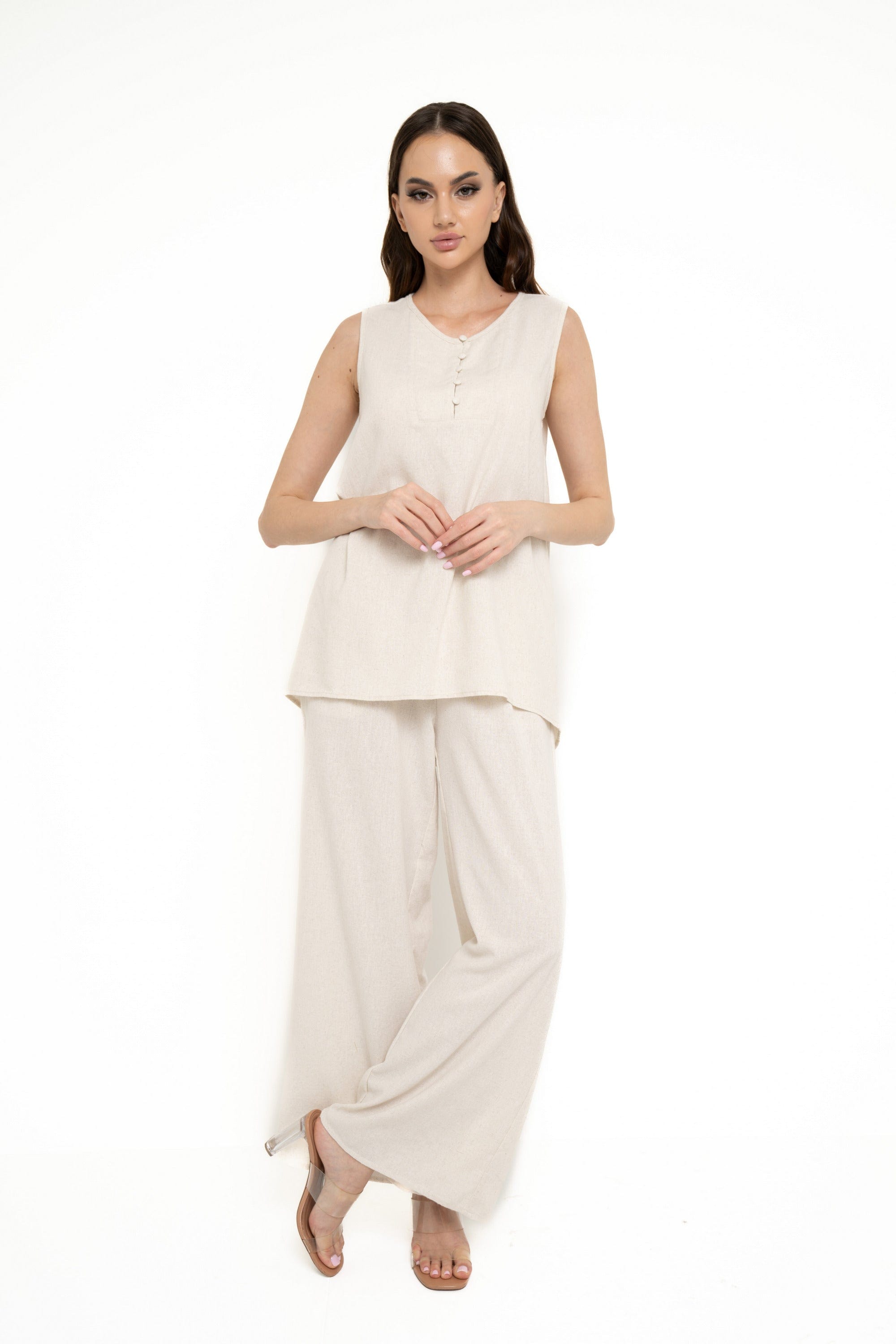 نتشي بلوزة سادة كت طويلة سادة نسائي