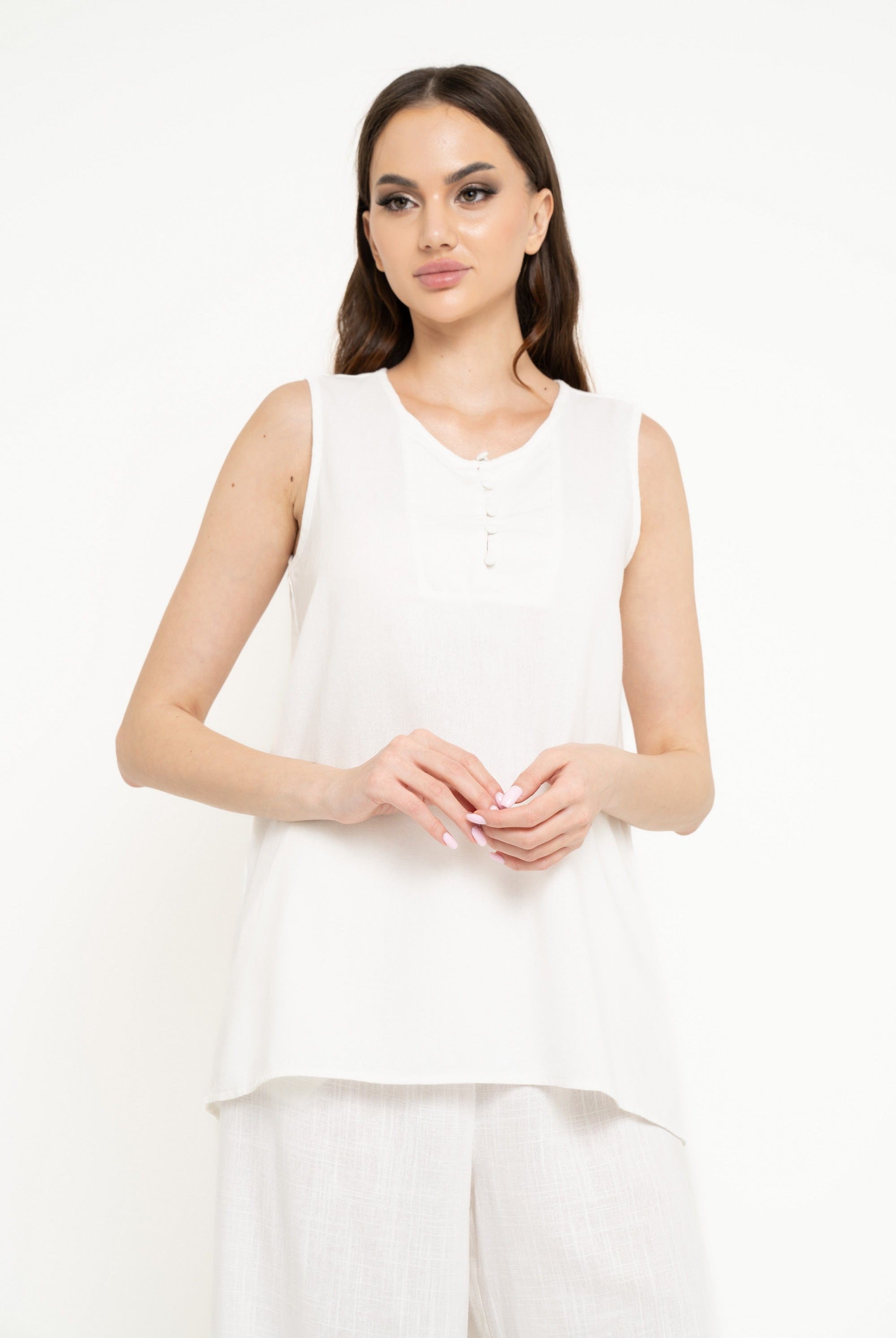 نتشي بلوزة سادة كت طويلة سادة نسائي