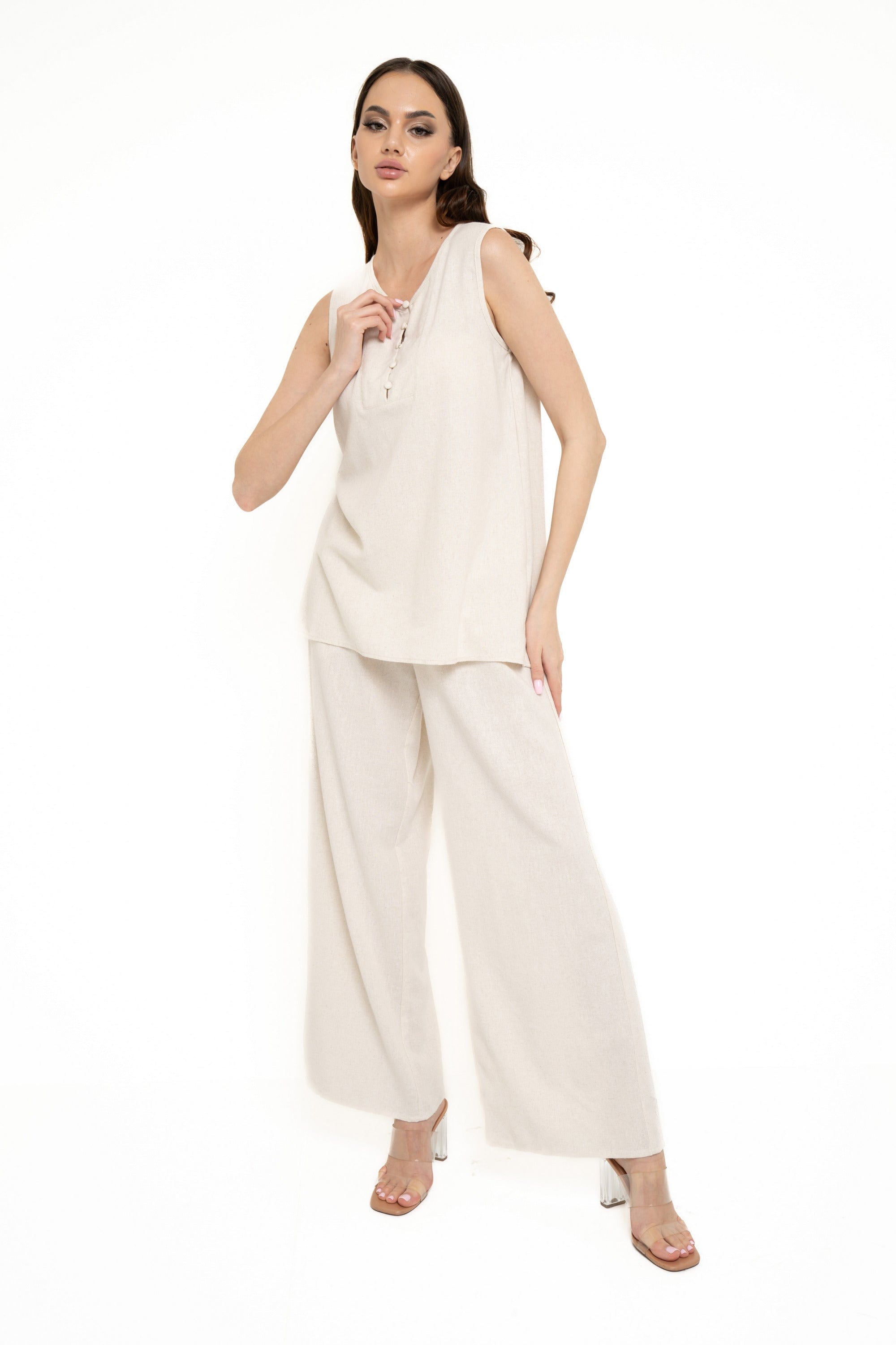 نتشي بلوزة سادة كت طويلة سادة نسائي