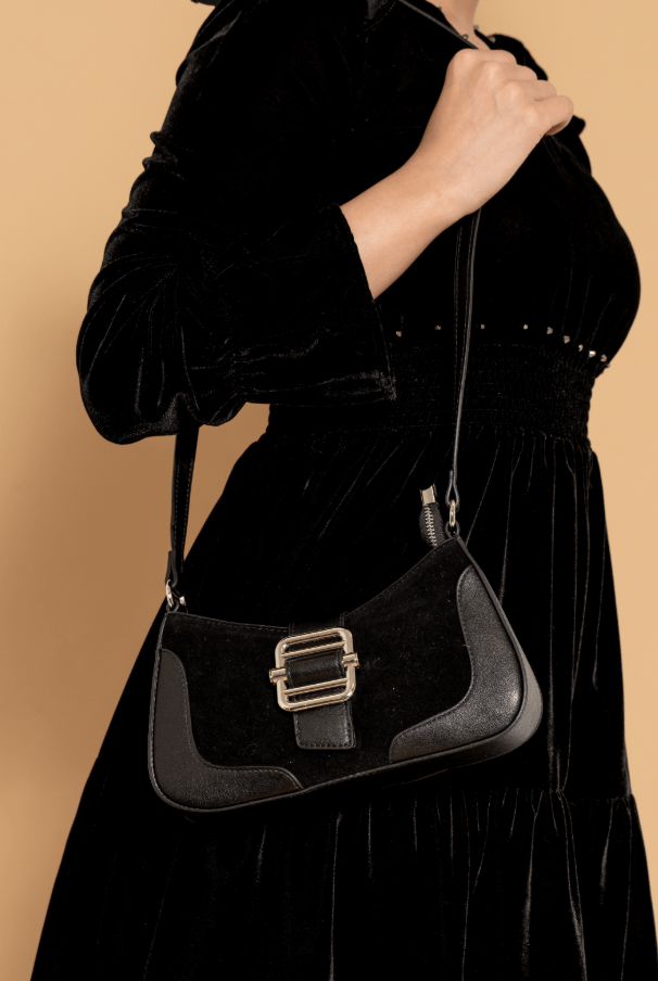 يولا شنطة كتف صغيرة جلد بحزام