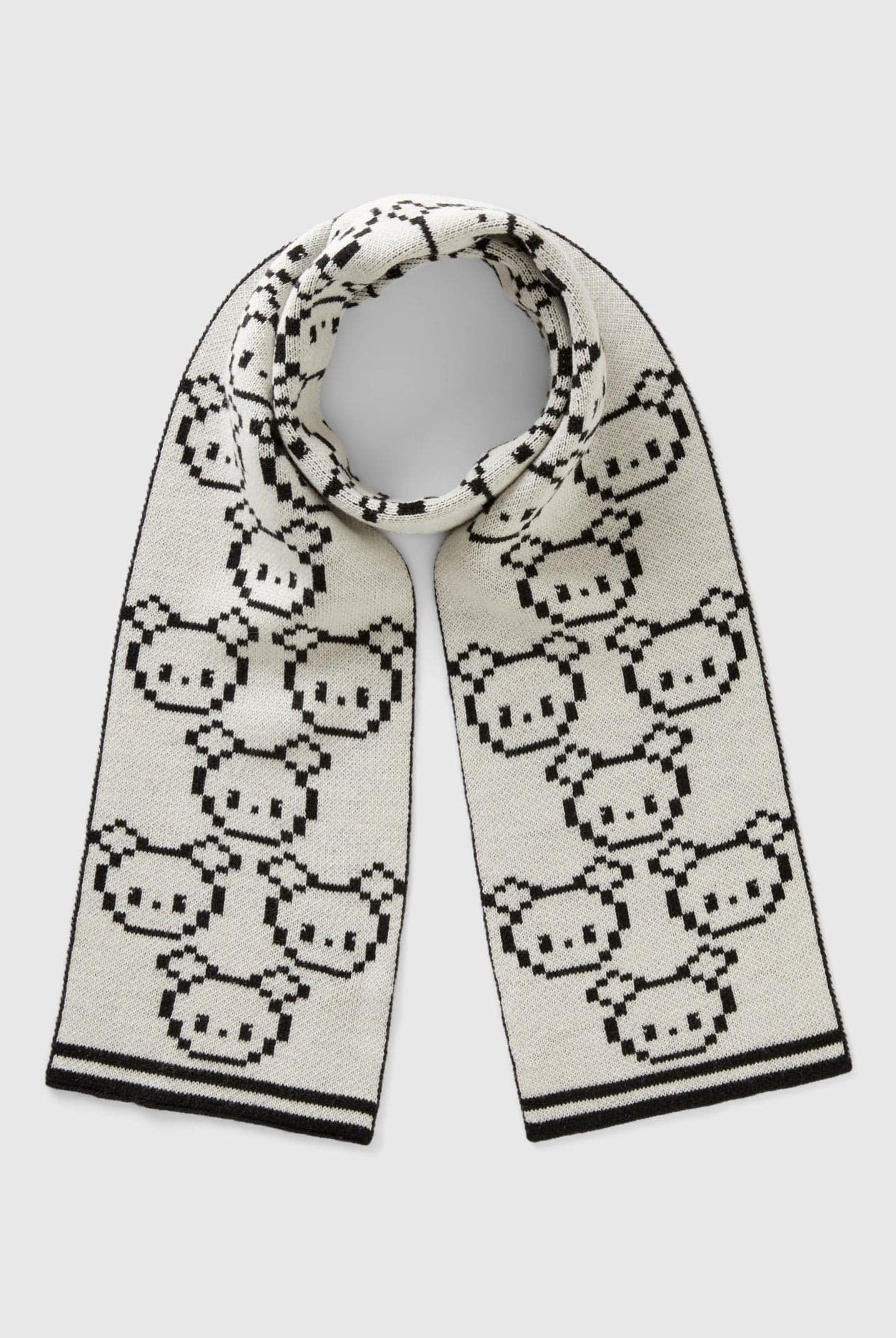 يونايتد كولورز اوف بينيتون وشاح بنمط حيواني مع تفاصيل منقوشة أطفالي