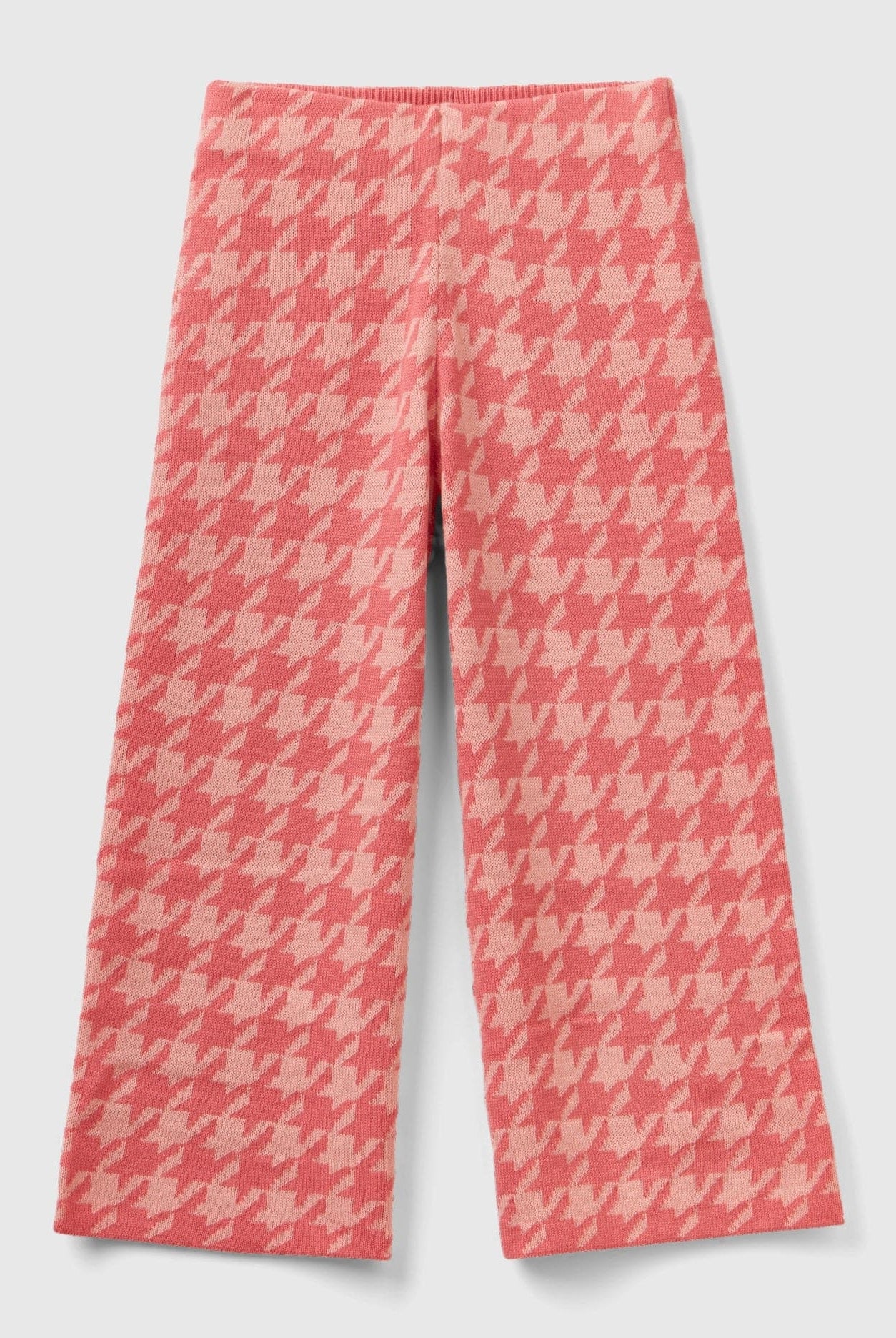 يونايتد كولورز اوف بينيتون بنطلون بناتي بنقشة هاوندستوث محبوك