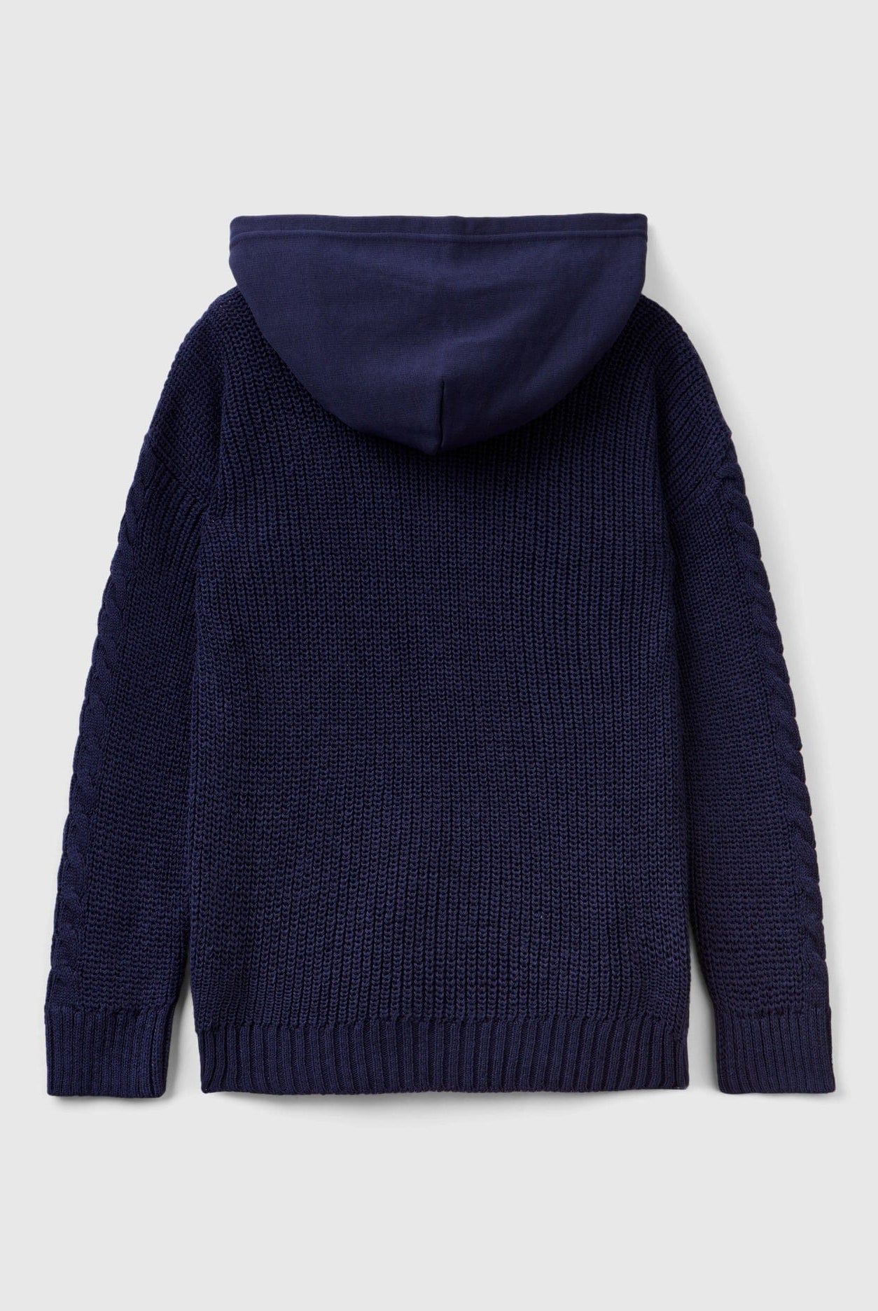 يونايتد كولورز اوف بينيتون بلوفر بغطاء للرأس سادة بقبعة أطفالي