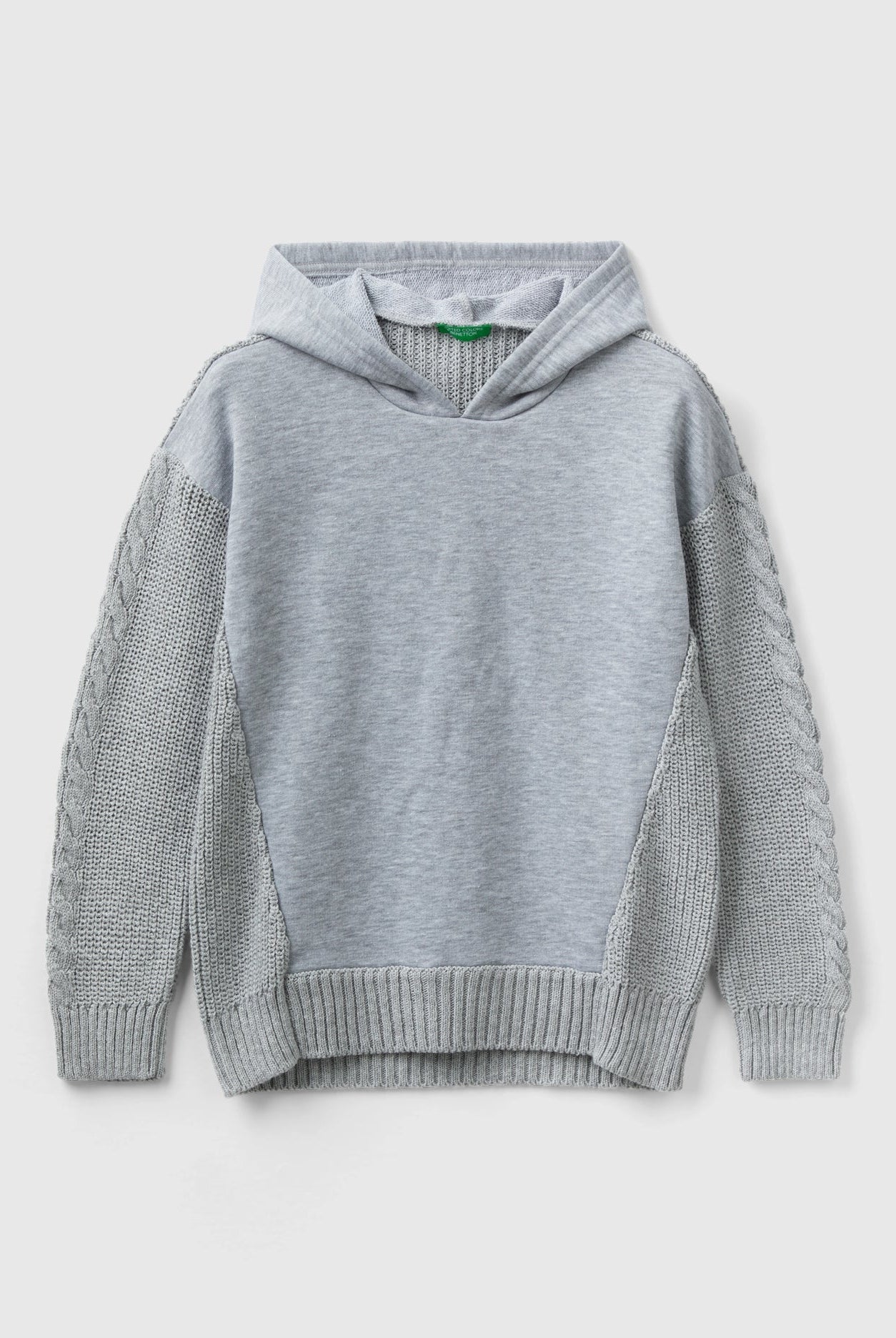 يونايتد كولورز اوف بينيتون بلوفر بغطاء للرأس سادة بقبعة أطفالي