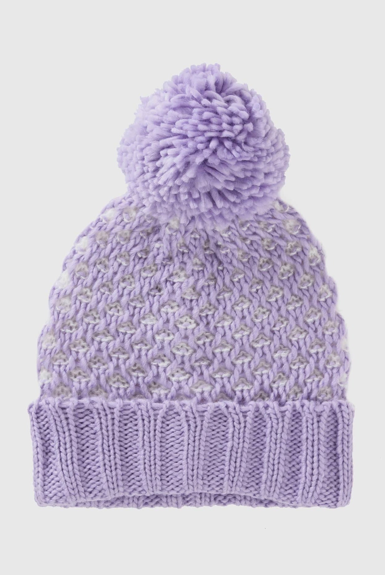 يونايتد كولورز اوف بينيتون قبعة ببكرة من الفرو بناتي