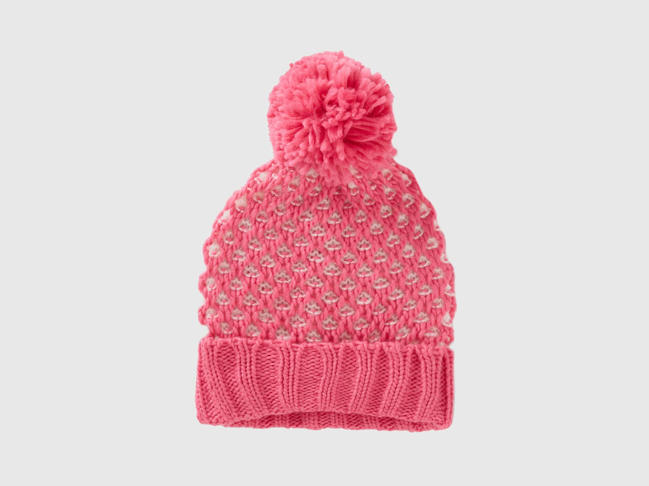 يونايتد كولورز اوف بينيتون قبعة ببكرة من الفرو بناتي