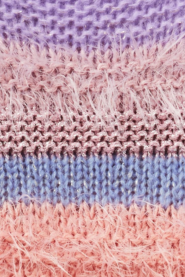 يونايتد كولورز اوف بينيتون بلوفر مخطط بخيوط منسوجة بناتي