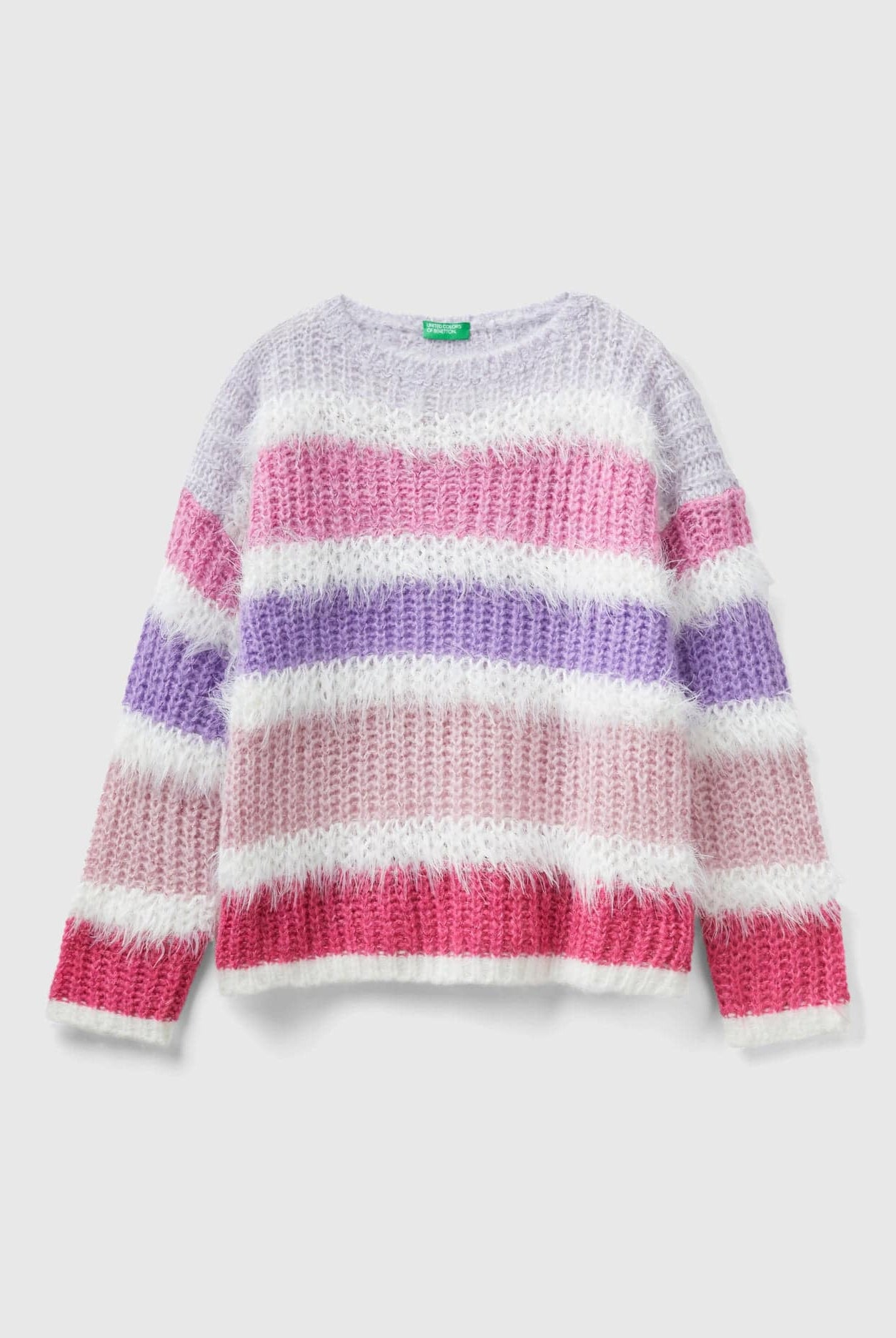 يونايتد كولورز اوف بينيتون سترة مخططة بخيوط لوريكس أطفالي