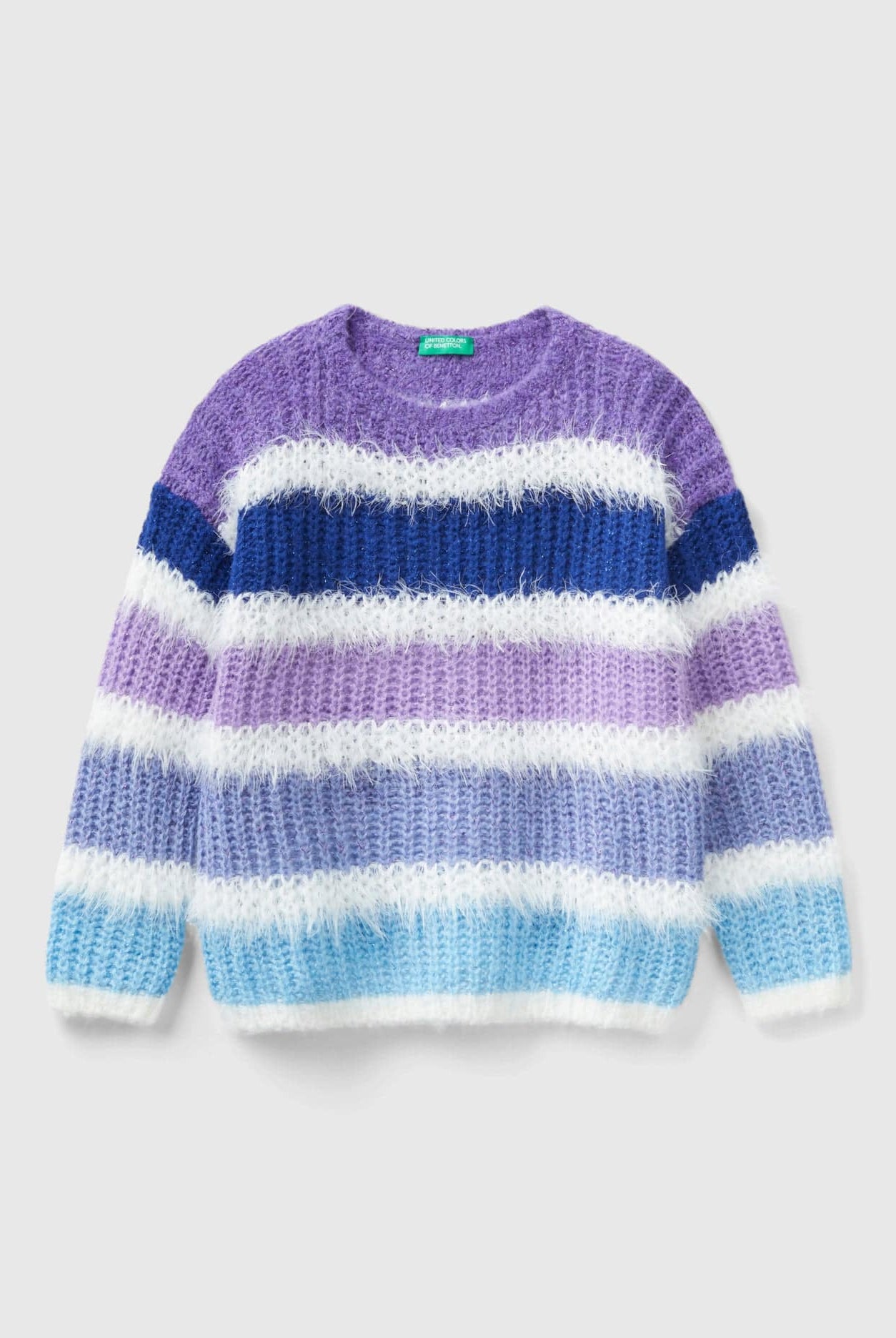 يونايتد كولورز اوف بينيتون سترة مخططة بخيوط لوريكس أطفالي