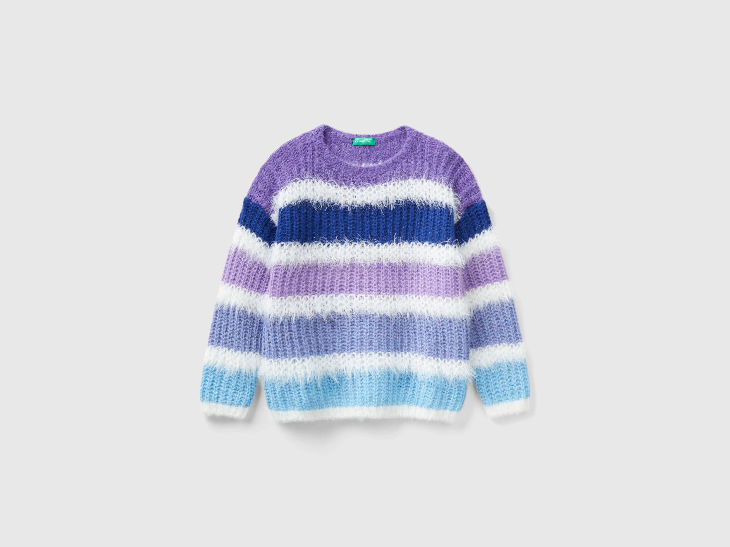 يونايتد كولورز اوف بينيتون سترة مخططة بخيوط لوريكس أطفالي