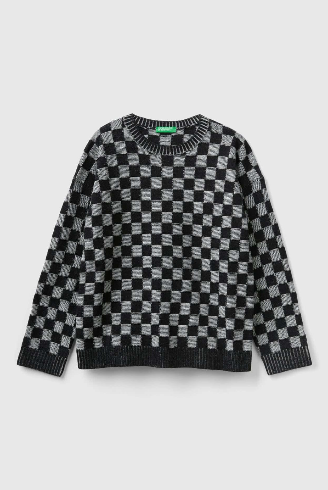 يونايتد كولورز اوف بينيتون سترة منقوشة بقصة عادية أطفالي