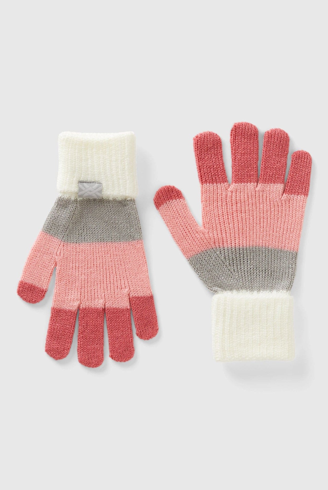 يونايتد كولورز اوف بينيتون قفازات مخططة متعددة الألوان أطفالي