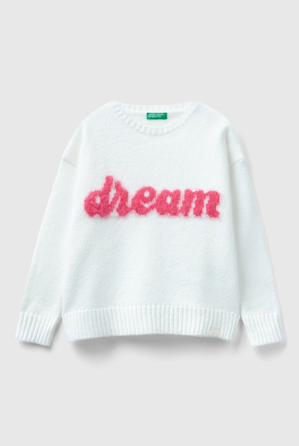 يونايتد كولورز اوف بينيتون بلوفر بتطريز أمامي كم طويل أطفالي