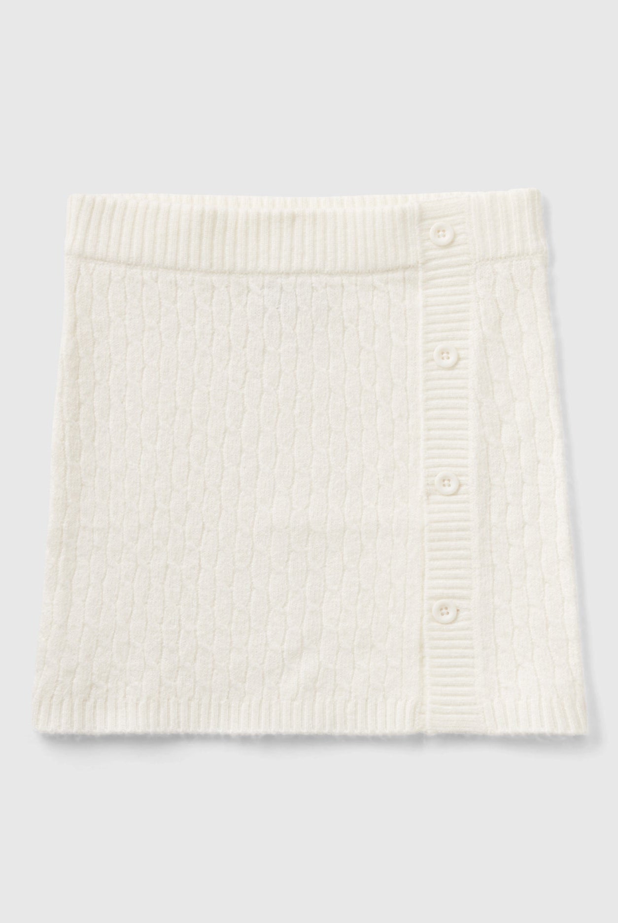 يونايتد كولورز اوف بينيتون تنورة بناتي مطرزة بتفاصيل أزرار