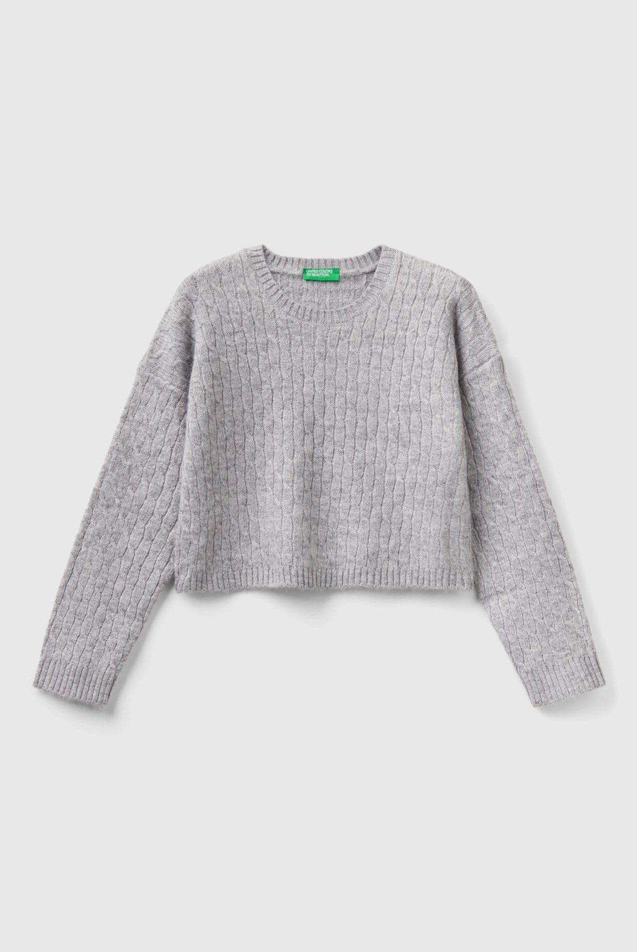 يونايتد كولورز اوف بينيتون بلوفر بناتي مطرز اكمام طويلة