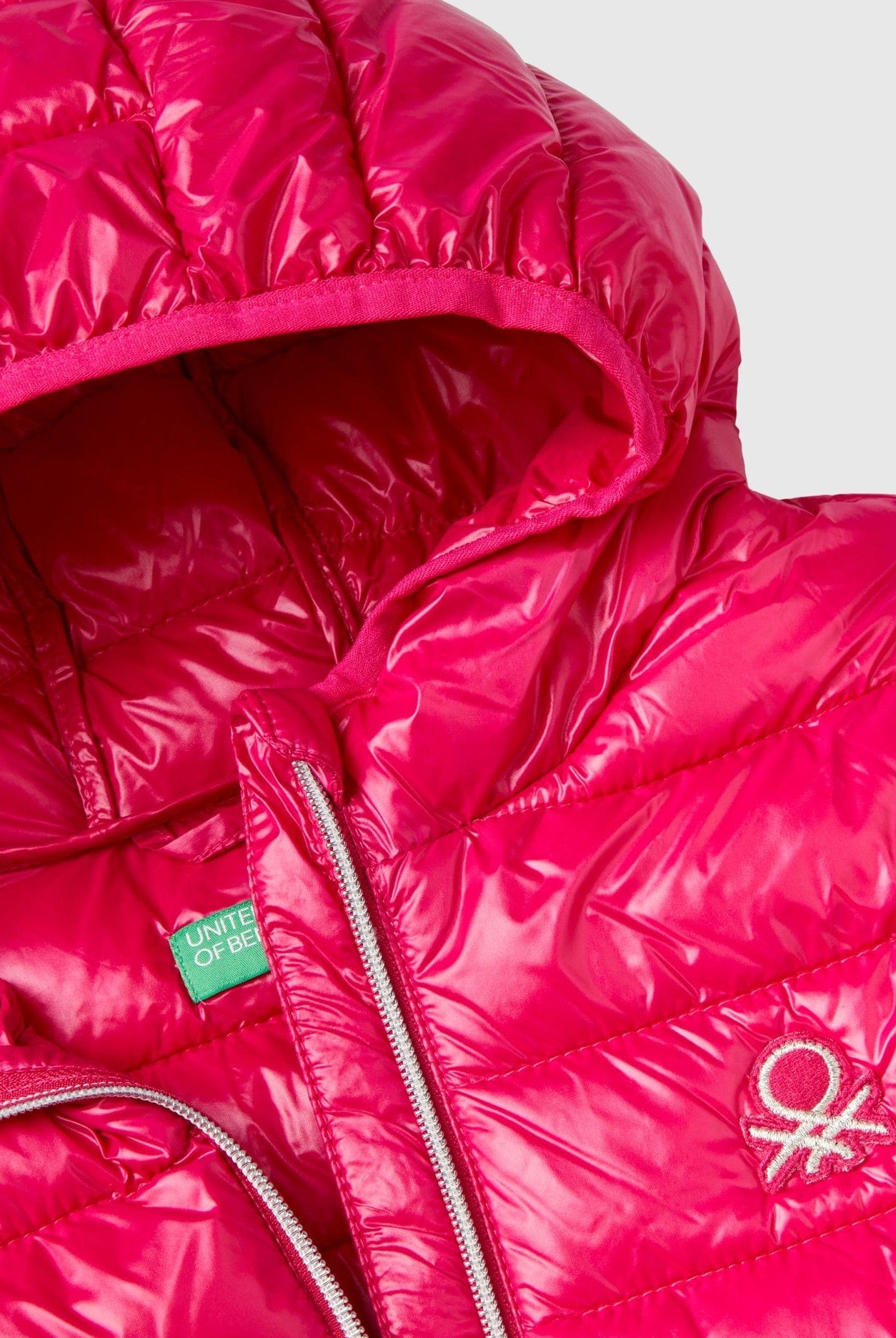 يونايتد كولورز اوف بينيتون سترة بافر بناتي بغطاء رأس