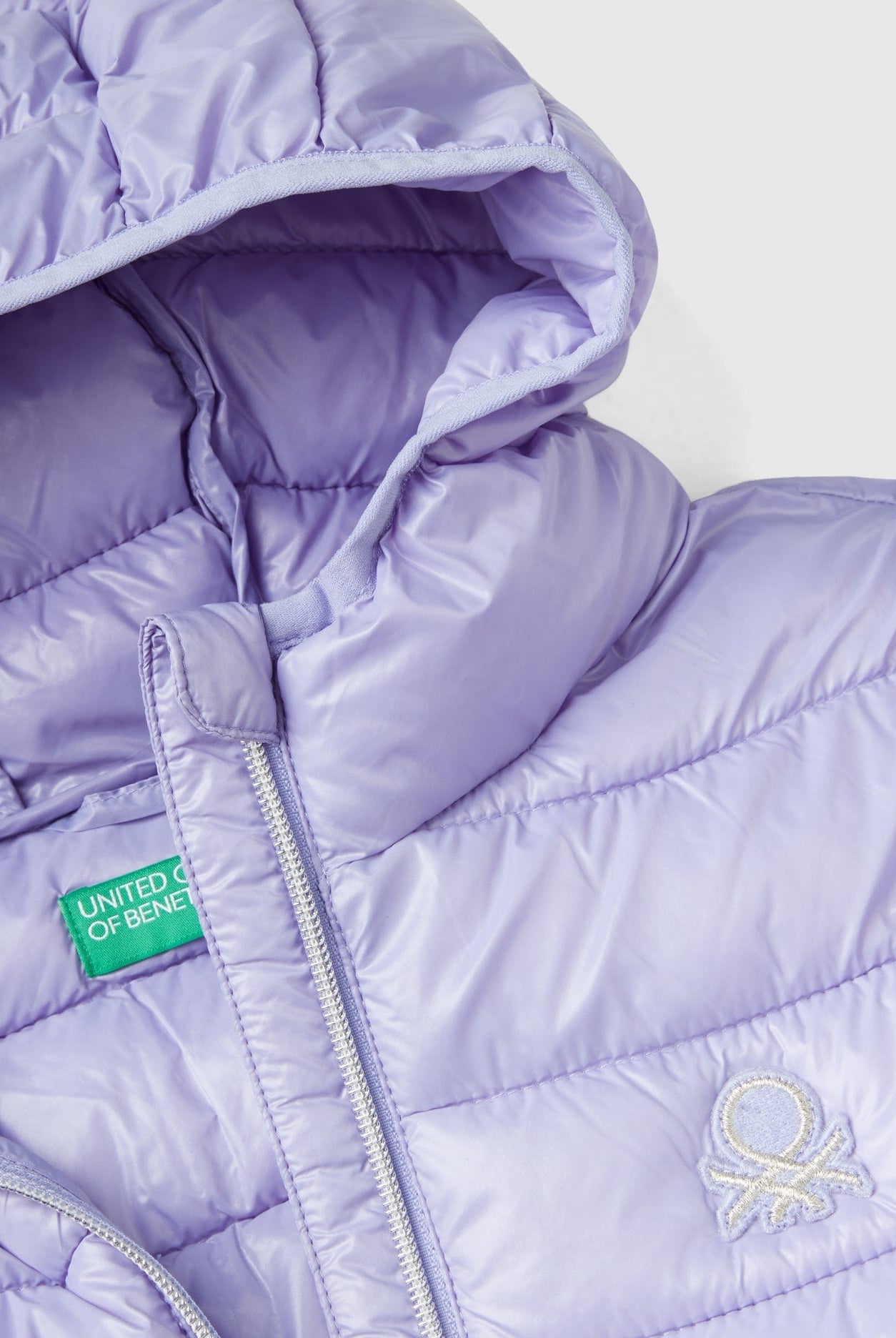 يونايتد كولورز اوف بينيتون سترة بافر بناتي بغطاء رأس