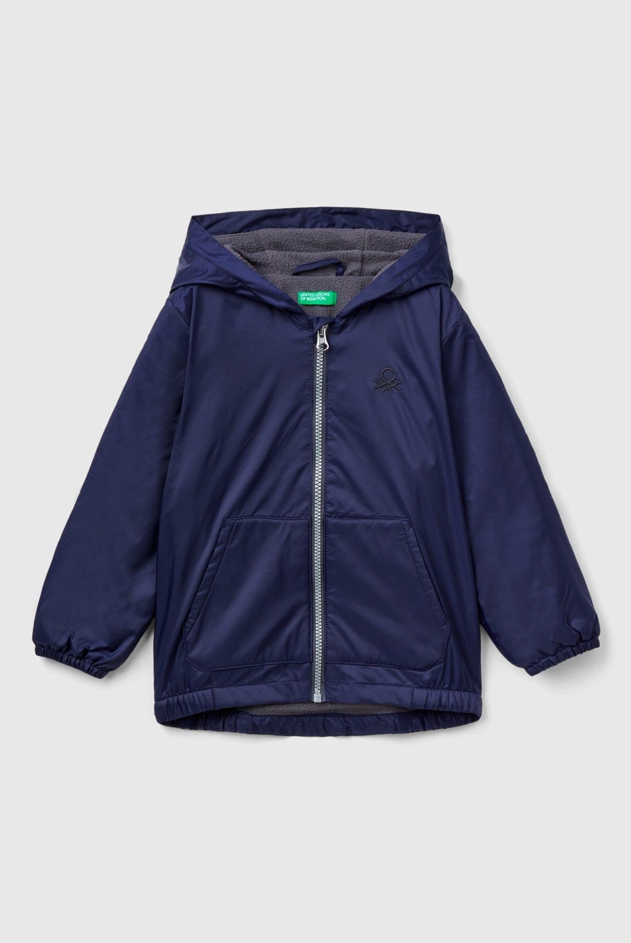 يونايتد كولورز اوف بينيتون جاكيت بغطاء رأس كبير الحجم أطفالي