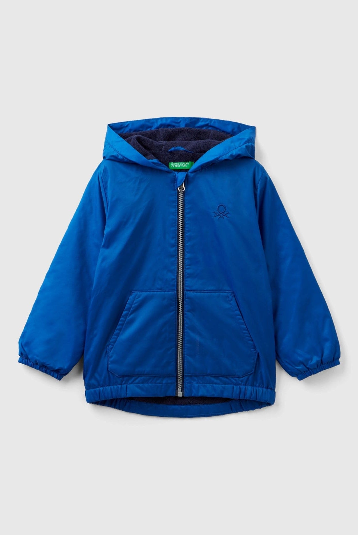 يونايتد كولورز اوف بينيتون جاكيت بغطاء رأس كبير الحجم أطفالي