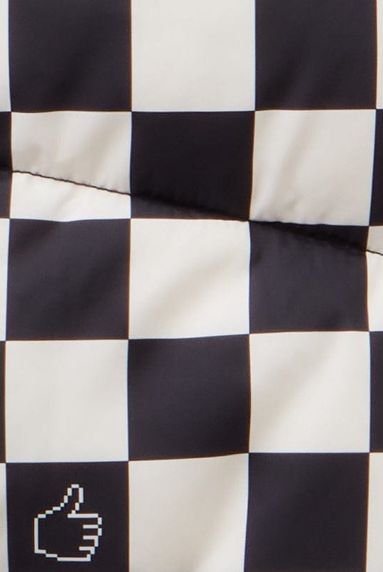 يونايتد كولورز اوف بينيتون سترة اطفال مبطنة بنقش مربعات بجيوب