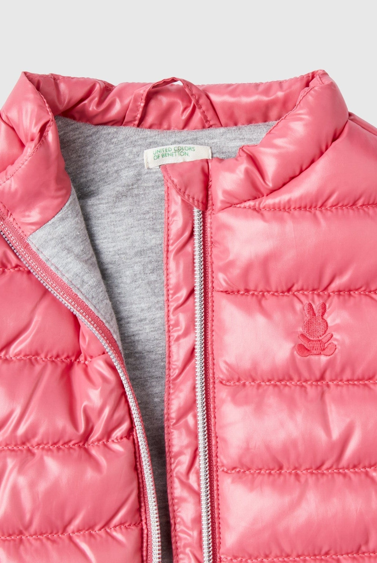 يونايتد كولورز اوف بينيتون جاكيت بمب بسحاب كت بيبي سادة