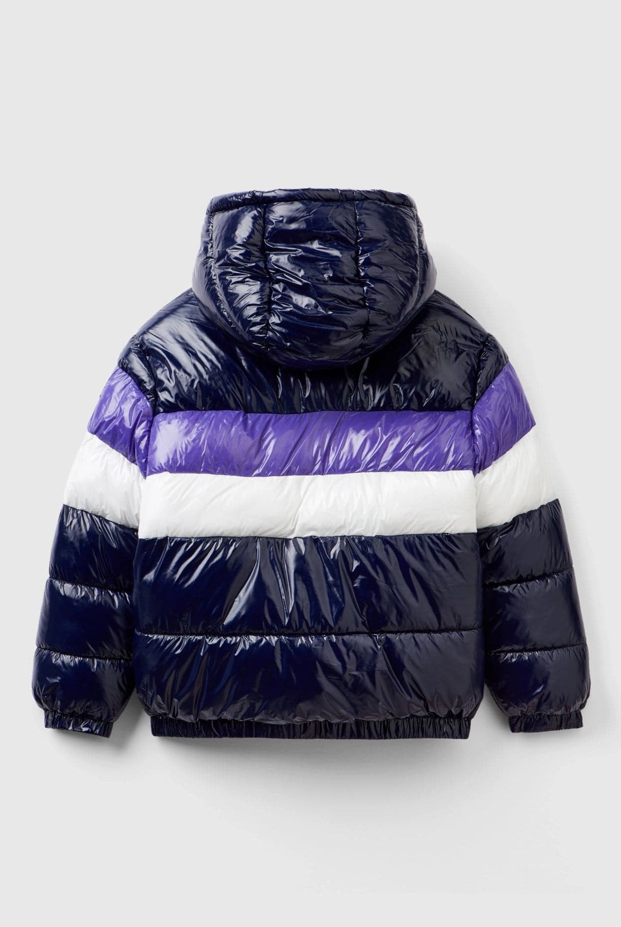 يونايتد كولورز اوف بينيتون جاكيت اطفال مبطن بتصميم كبير وألوان متباينة