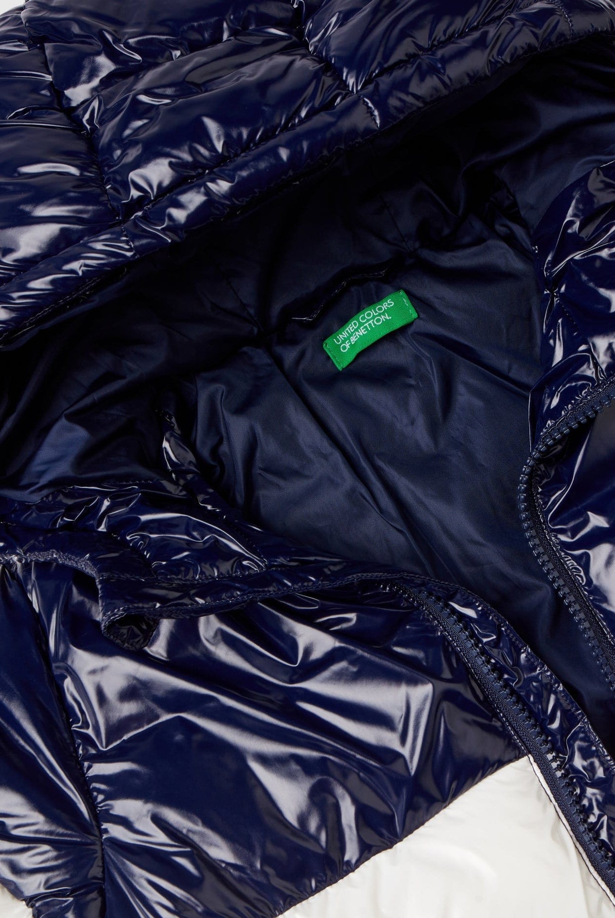 يونايتد كولورز اوف بينيتون جاكت بامب اولادي بسحاب مضاد للمطر