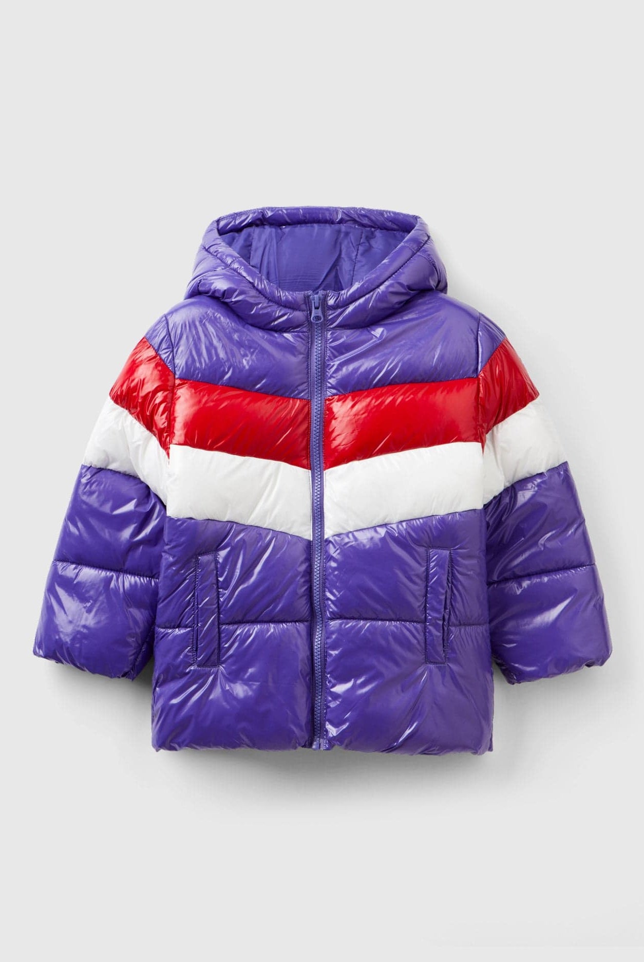 يونايتد كولورز اوف بينيتون جاكست مبطن متعدد الألوان بناتي