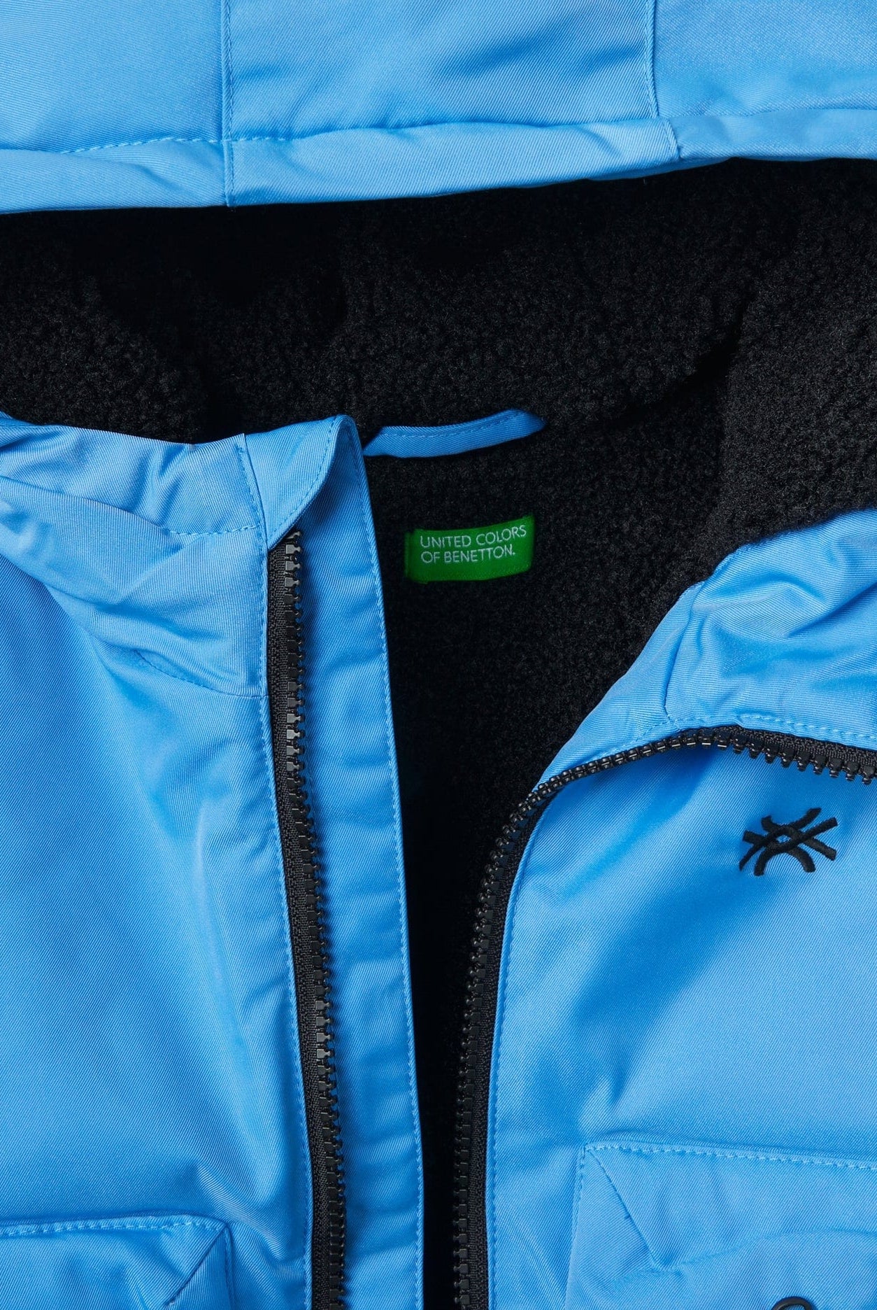 يونايتد كولورز اوف بينيتون جاكيت اطفال بومبر مبطن بقصة واسعة بجيبين