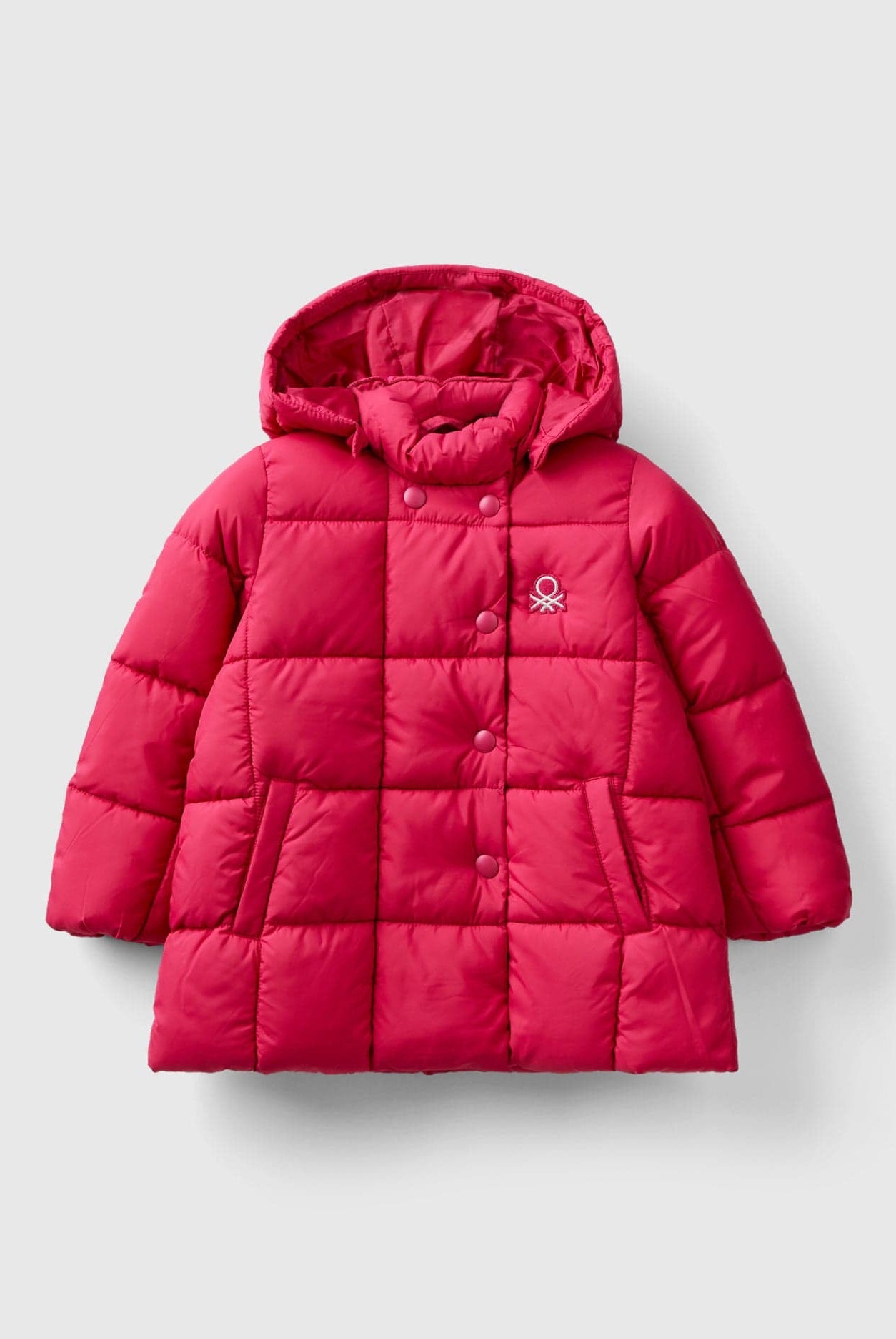 يونايتد كولورز اوف بينيتون جاكيت بناتي بامب بغطاء رأس قابل للفصل